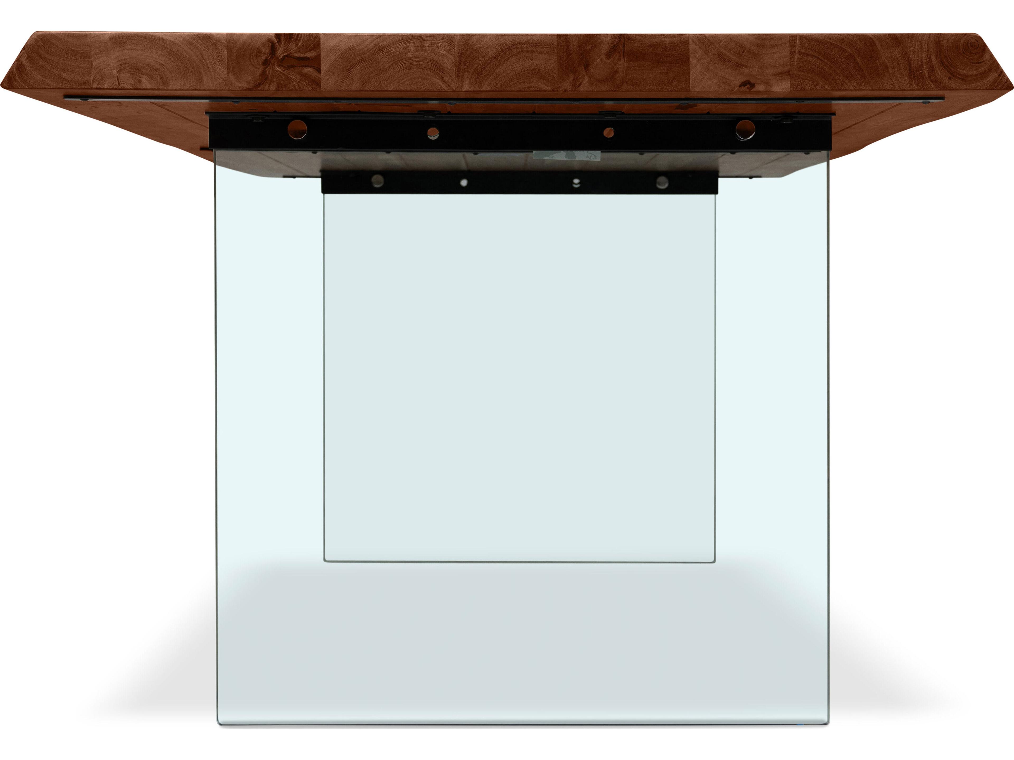 Urbia Brooks Rectangular Wood Americano Clear Dining Table