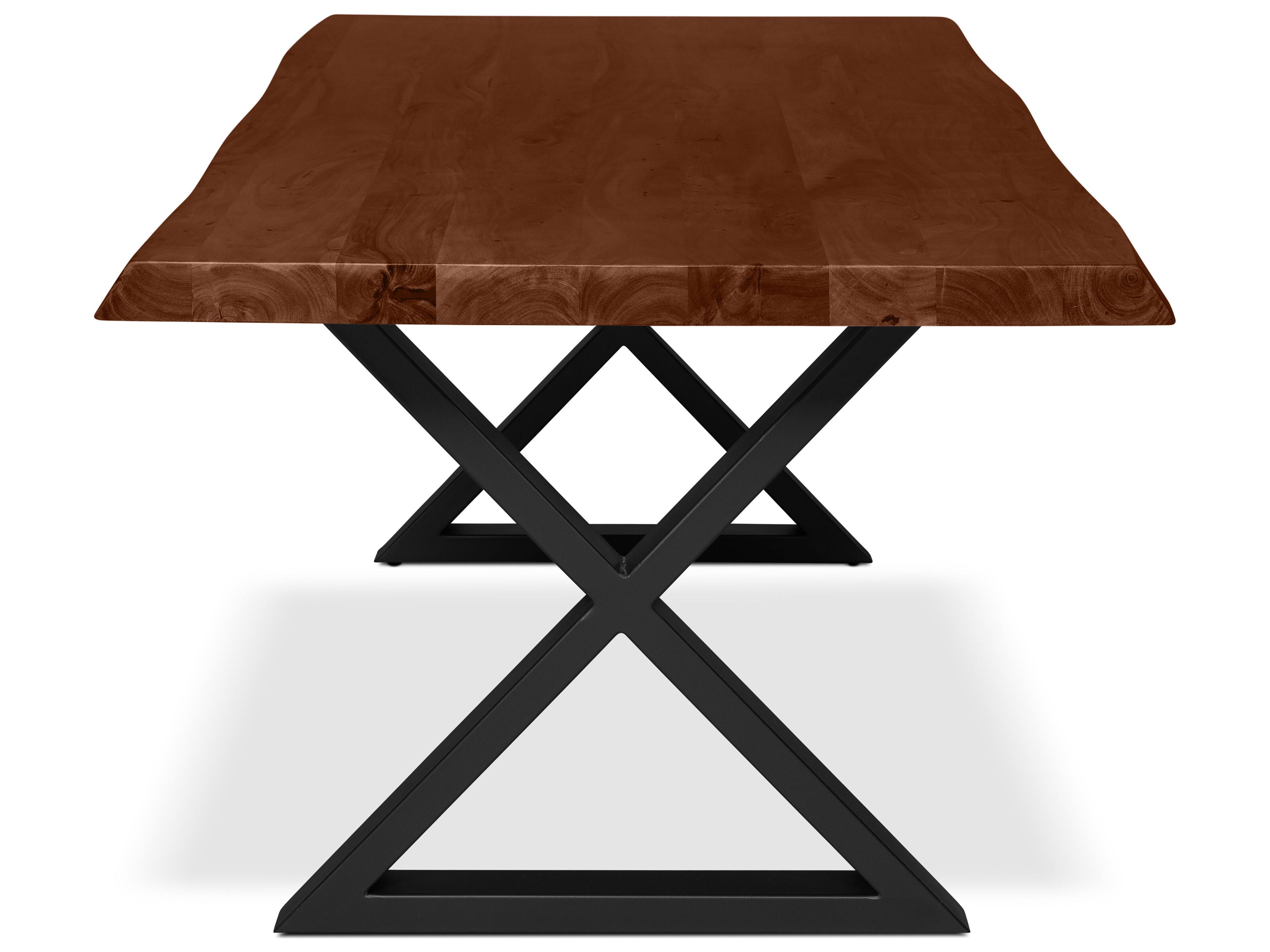 Urbia Brooks Rectangular Wood Americano Black Dining Table