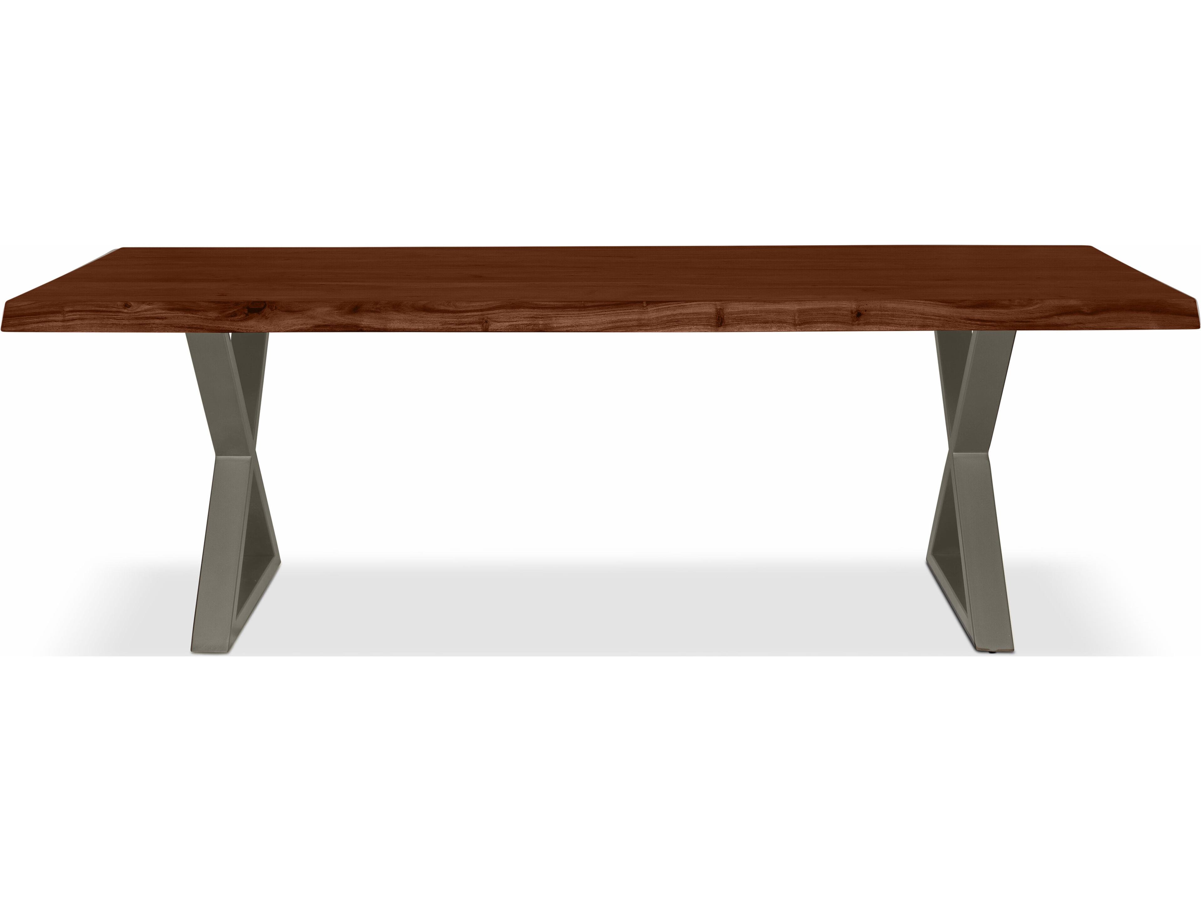 Urbia Brooks Rectangular Wood Americano Pewter Dining Table