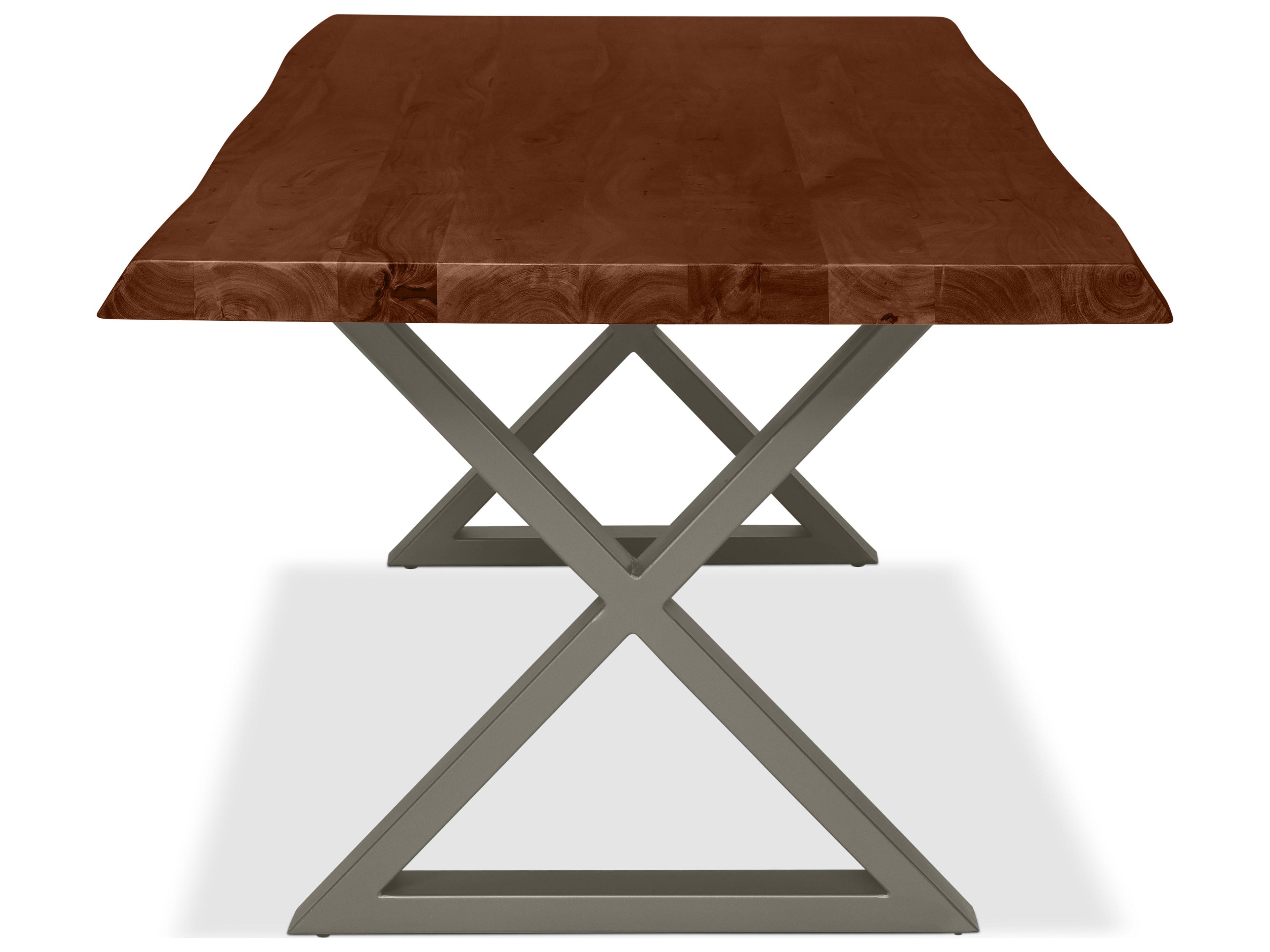Urbia Brooks Rectangular Wood Americano Pewter Dining Table