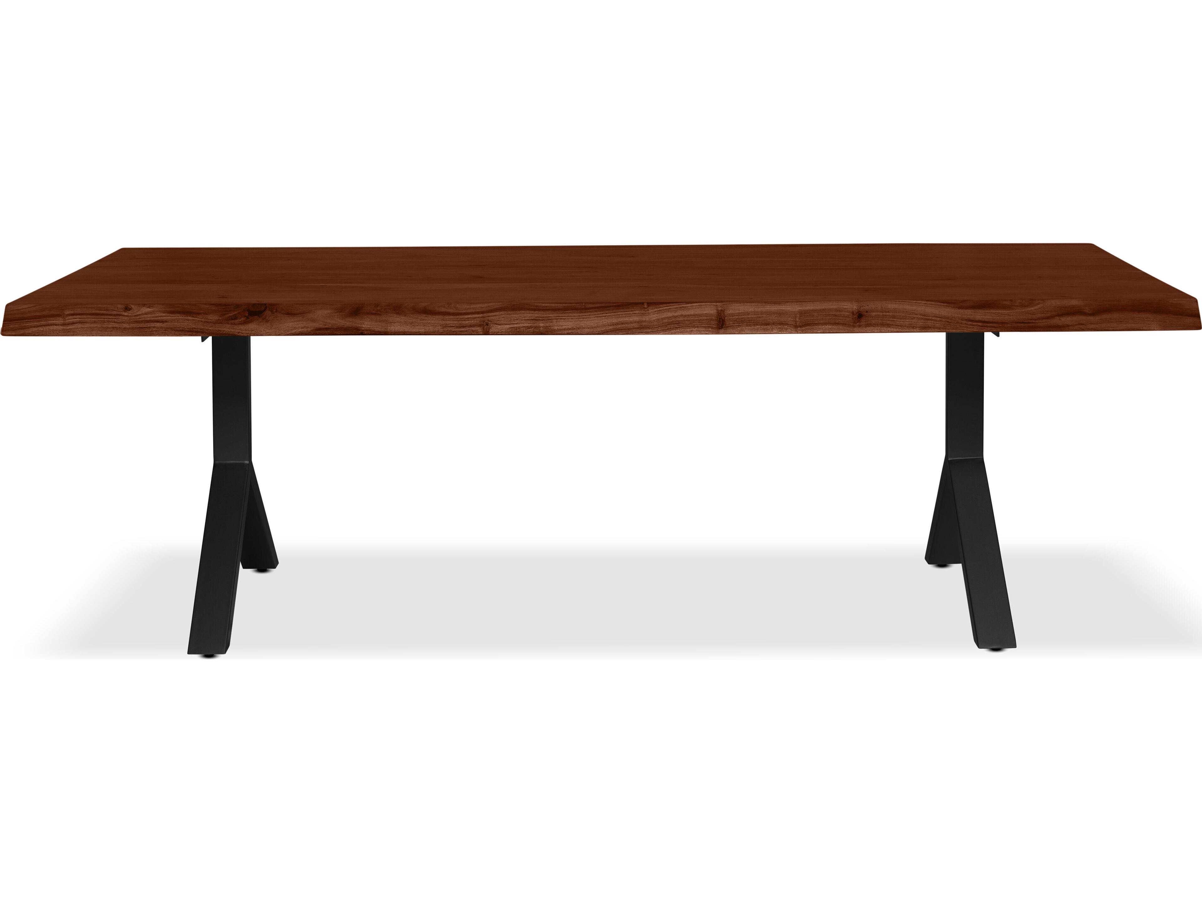 Urbia Brooks Dining Table Y Base Americano Top Black Base