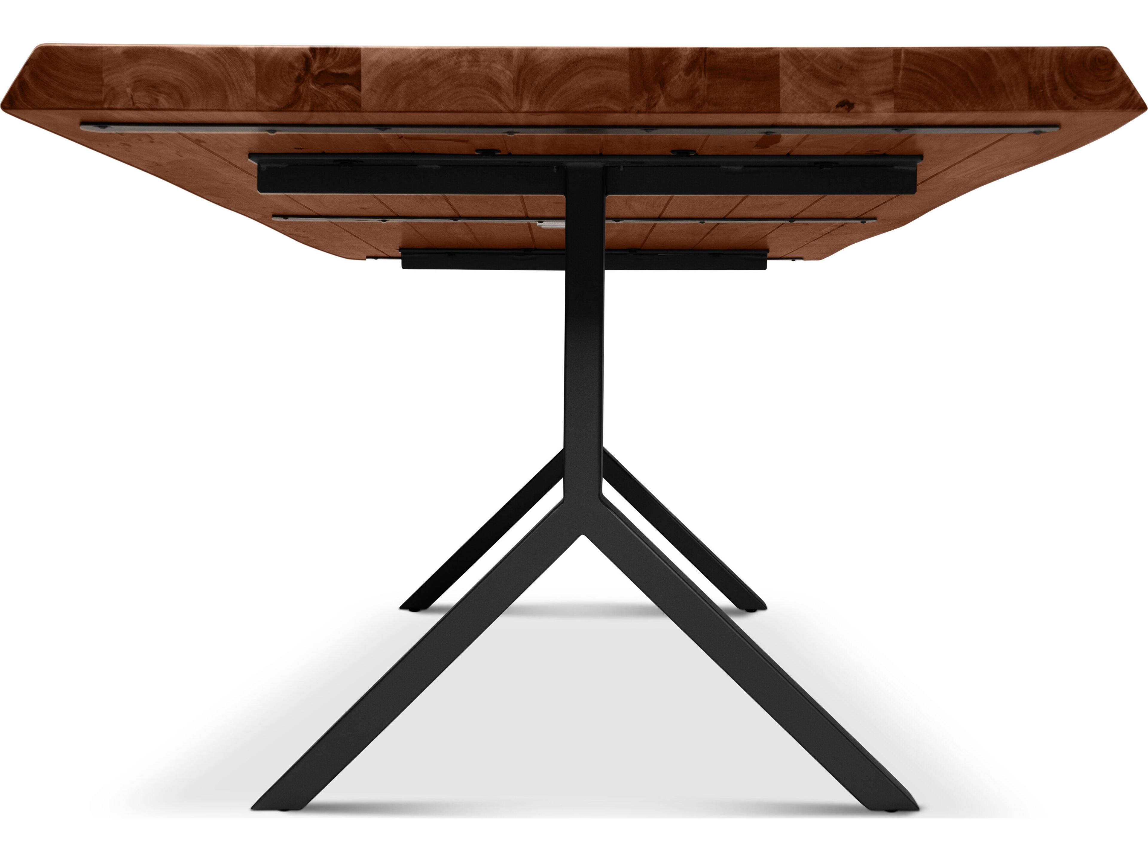 Urbia Brooks Dining Table Y Base Americano Top Black Base