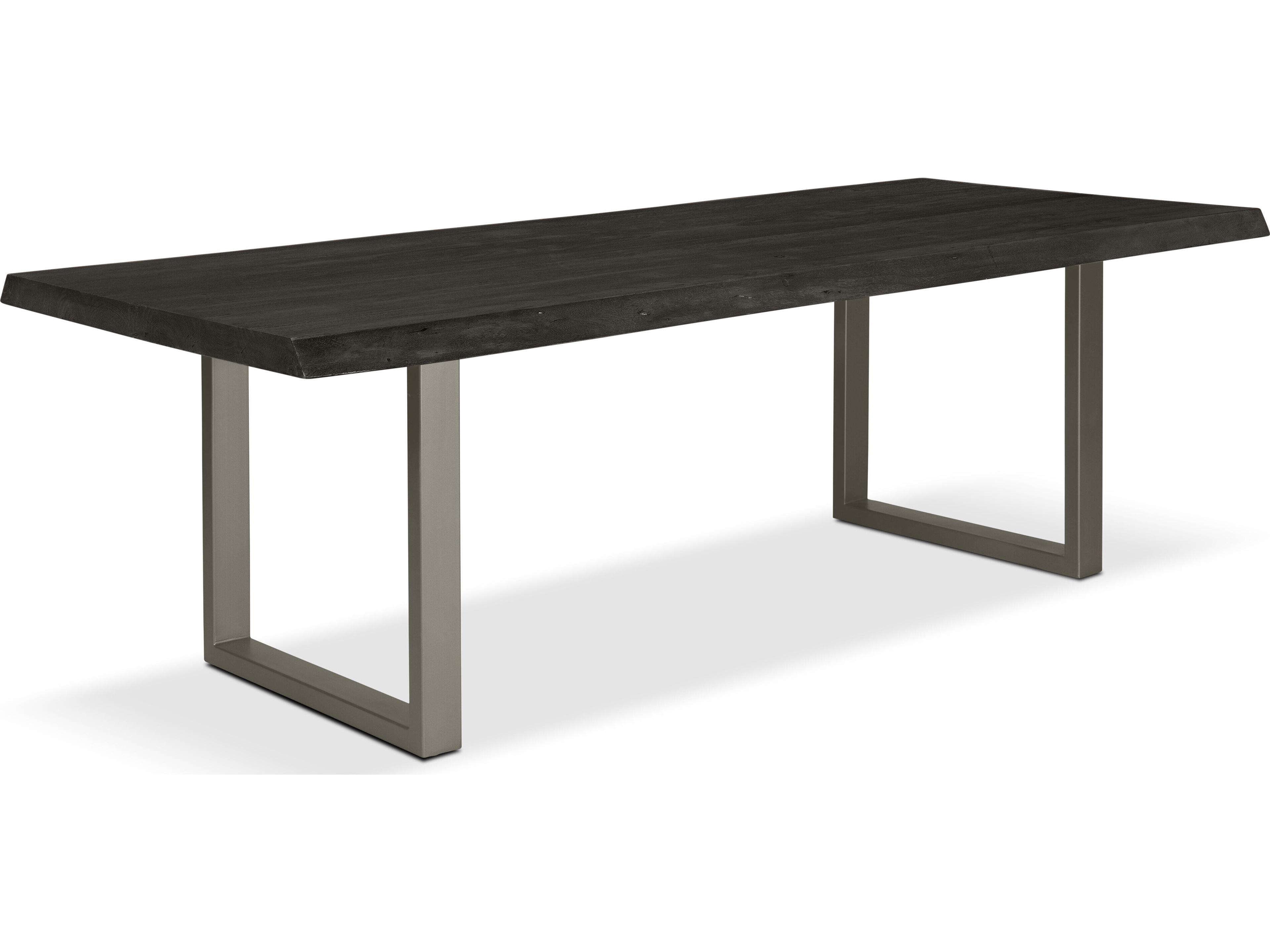 Brooks Dining Table Ebonized Acacia Wood