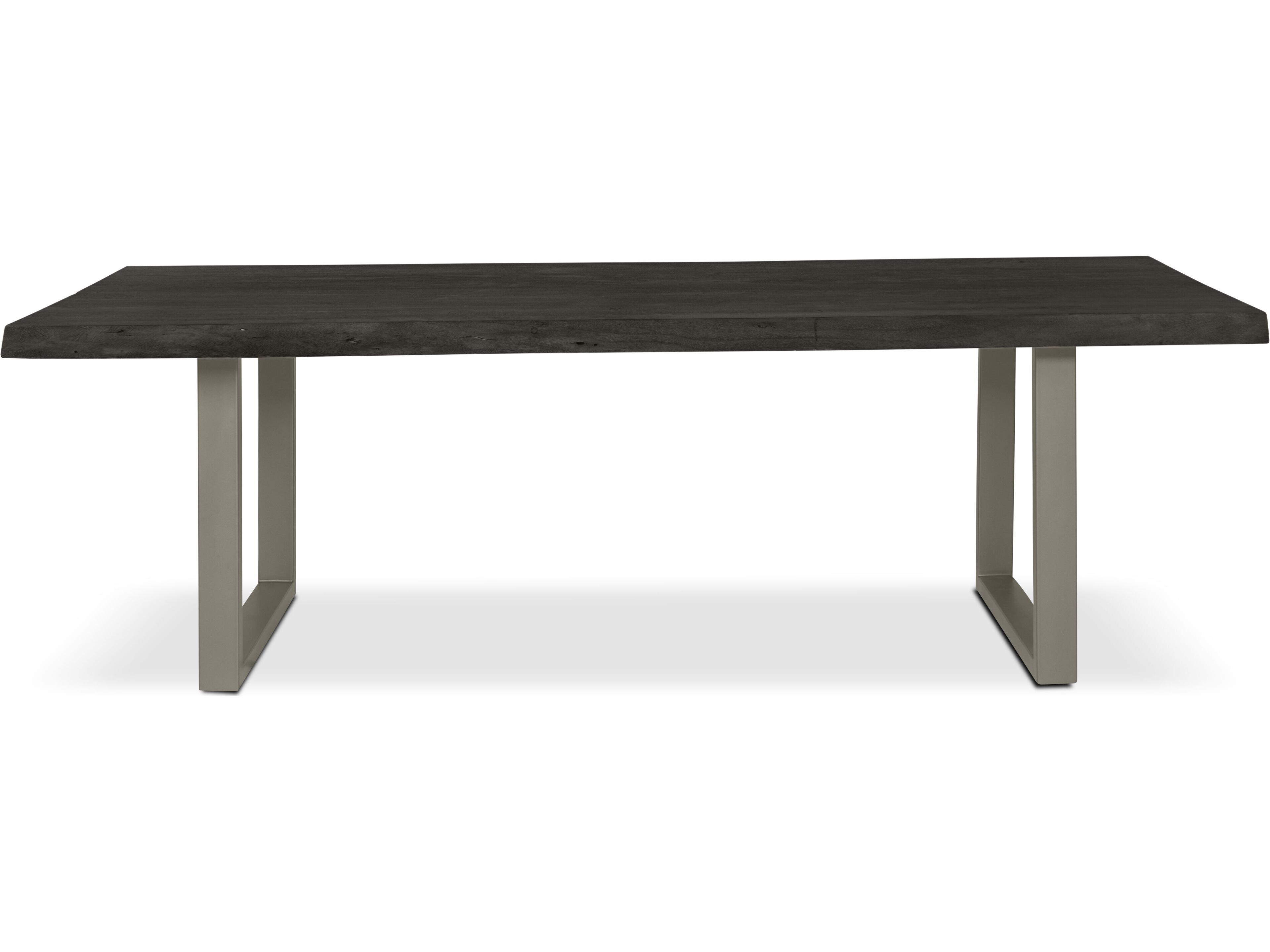 Urbia Brooks Rectangular Wood Ebonized Pewter Dining Table