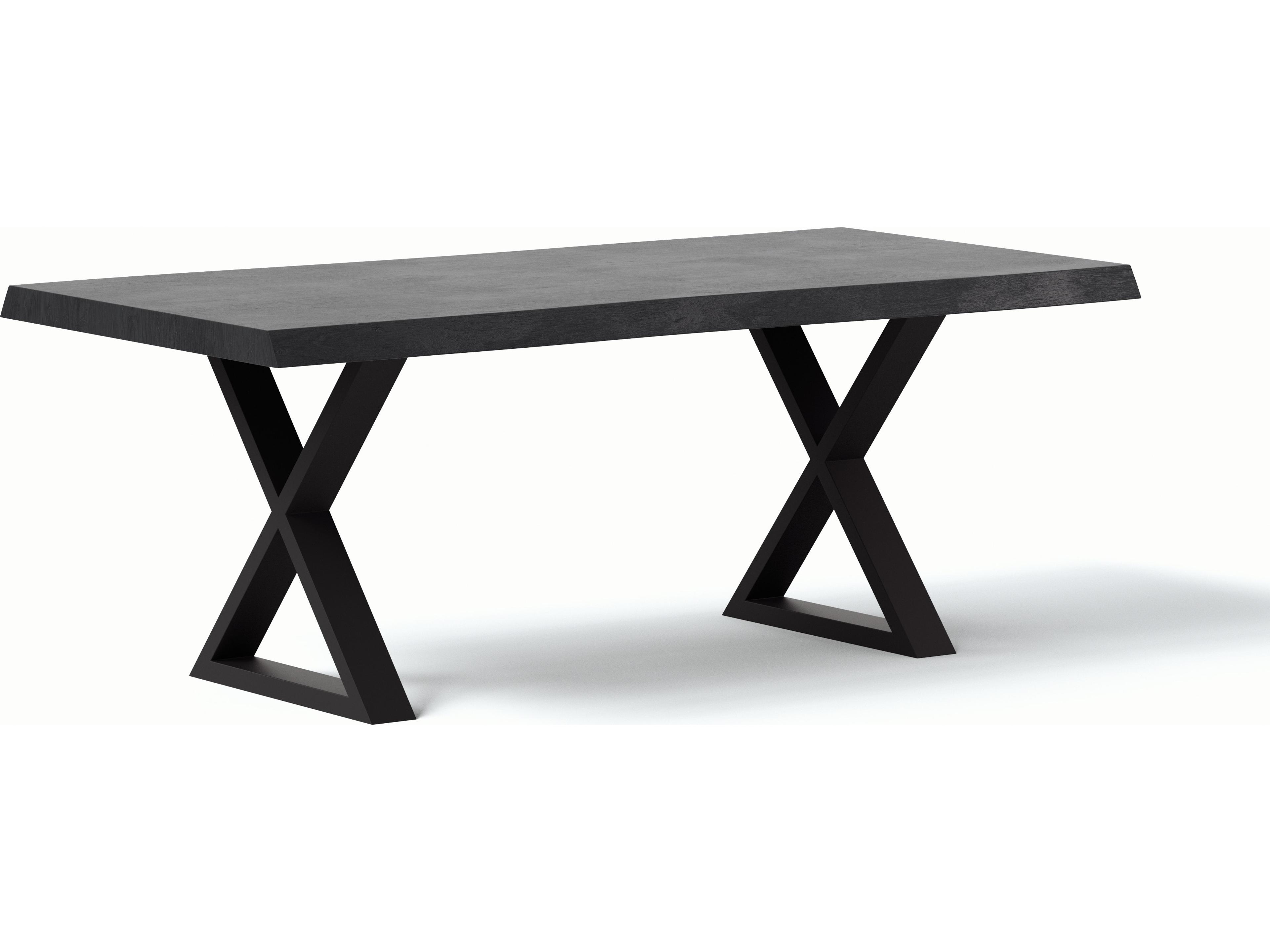 Urbia Brooks Rectangular Wood Ebonized Black Dining Table