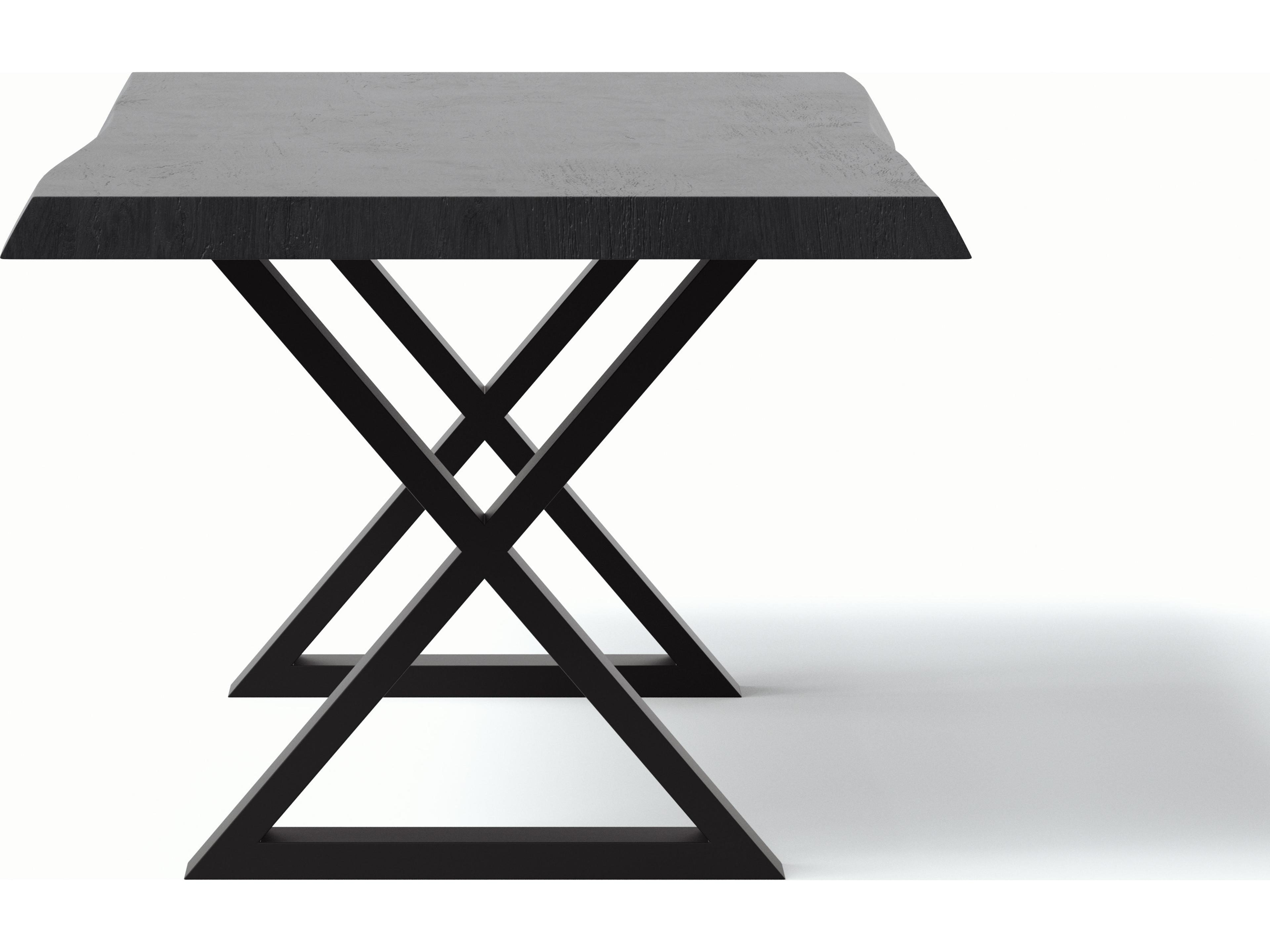 Urbia Brooks Rectangular Wood Ebonized Black Dining Table
