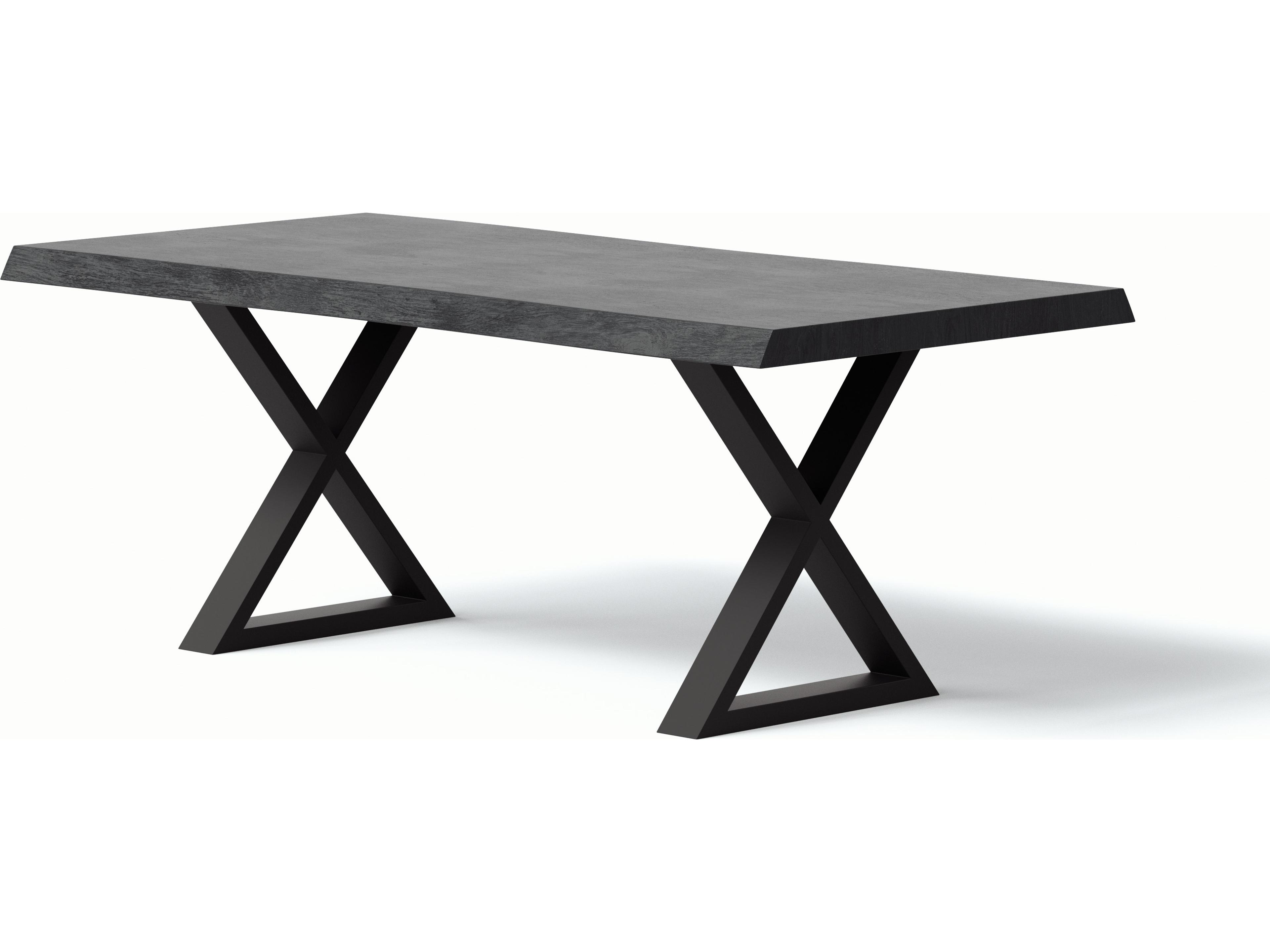 Urbia Brooks Rectangular Wood Ebonized Black Dining Table