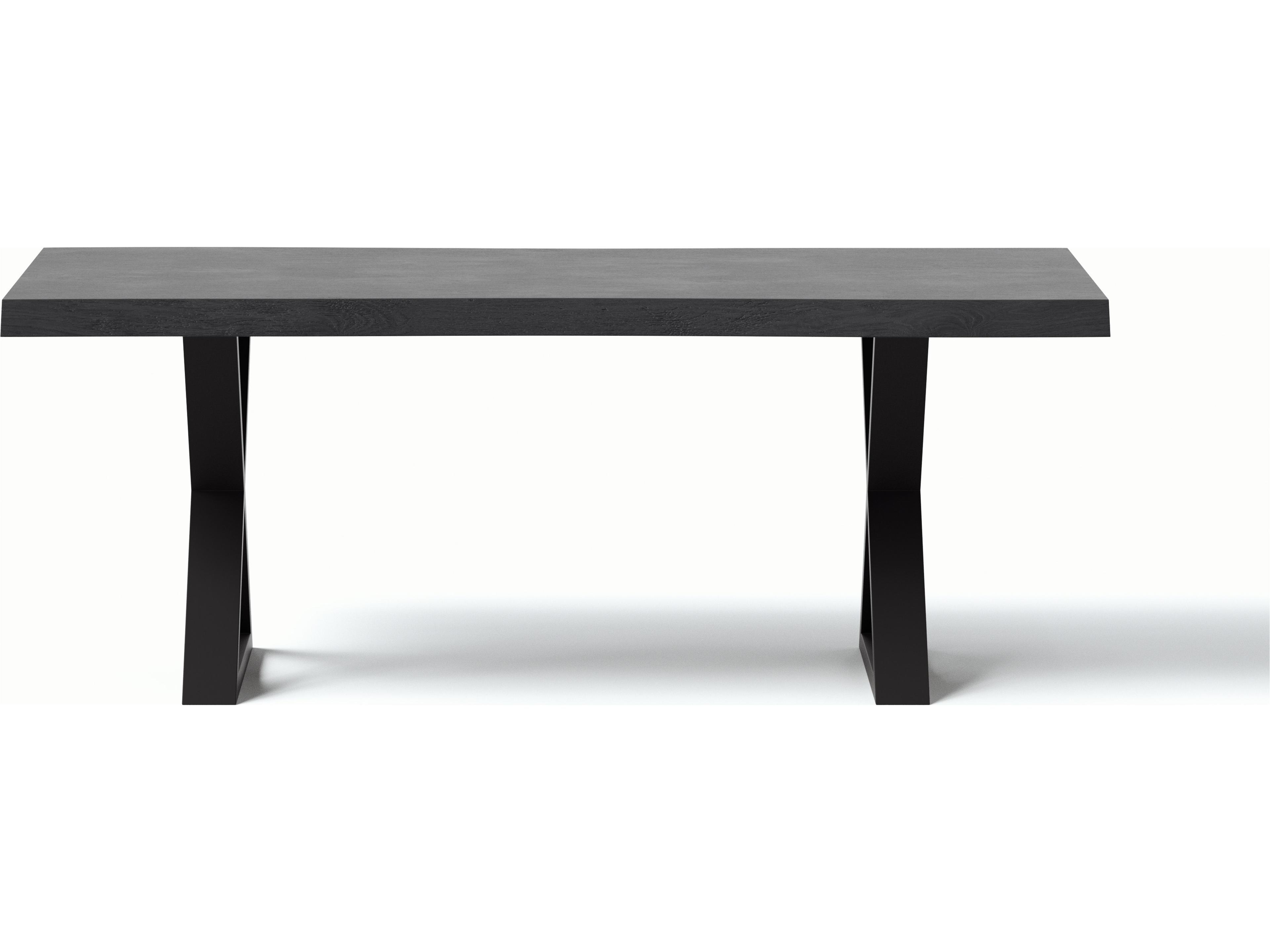 Urbia Brooks Rectangular Wood Ebonized Black Dining Table