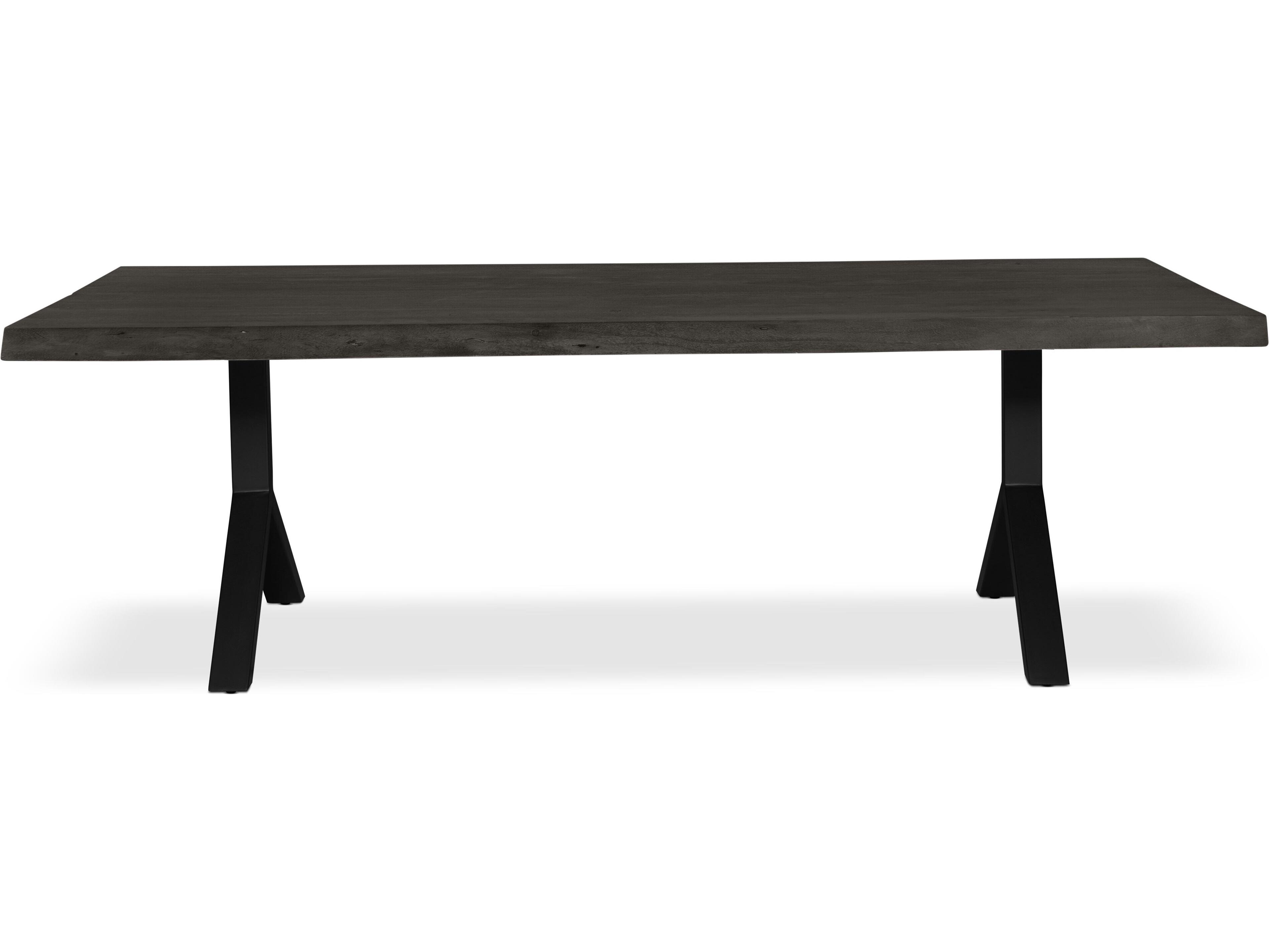 Urbia Brooks Dining Table Y Base Ebonized Top Black Base