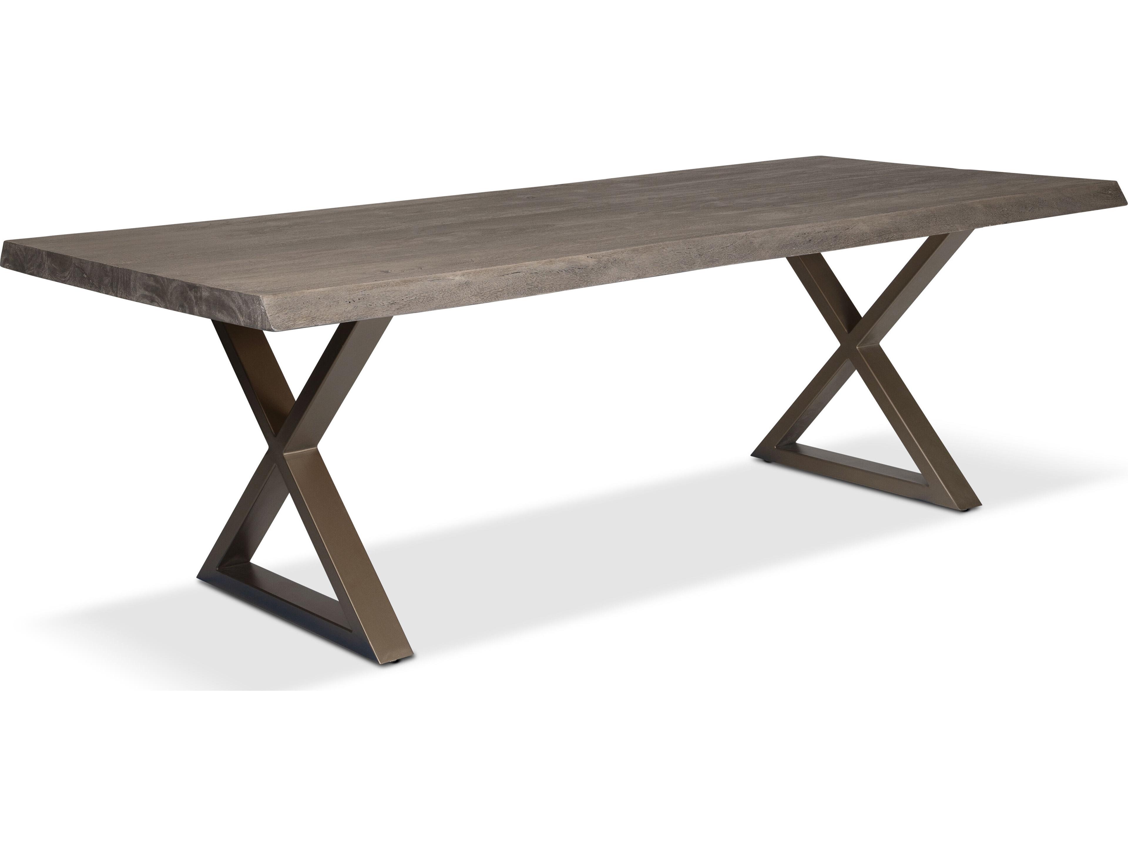 Brooks Dining Table 79-Inch Sandblasted Gray