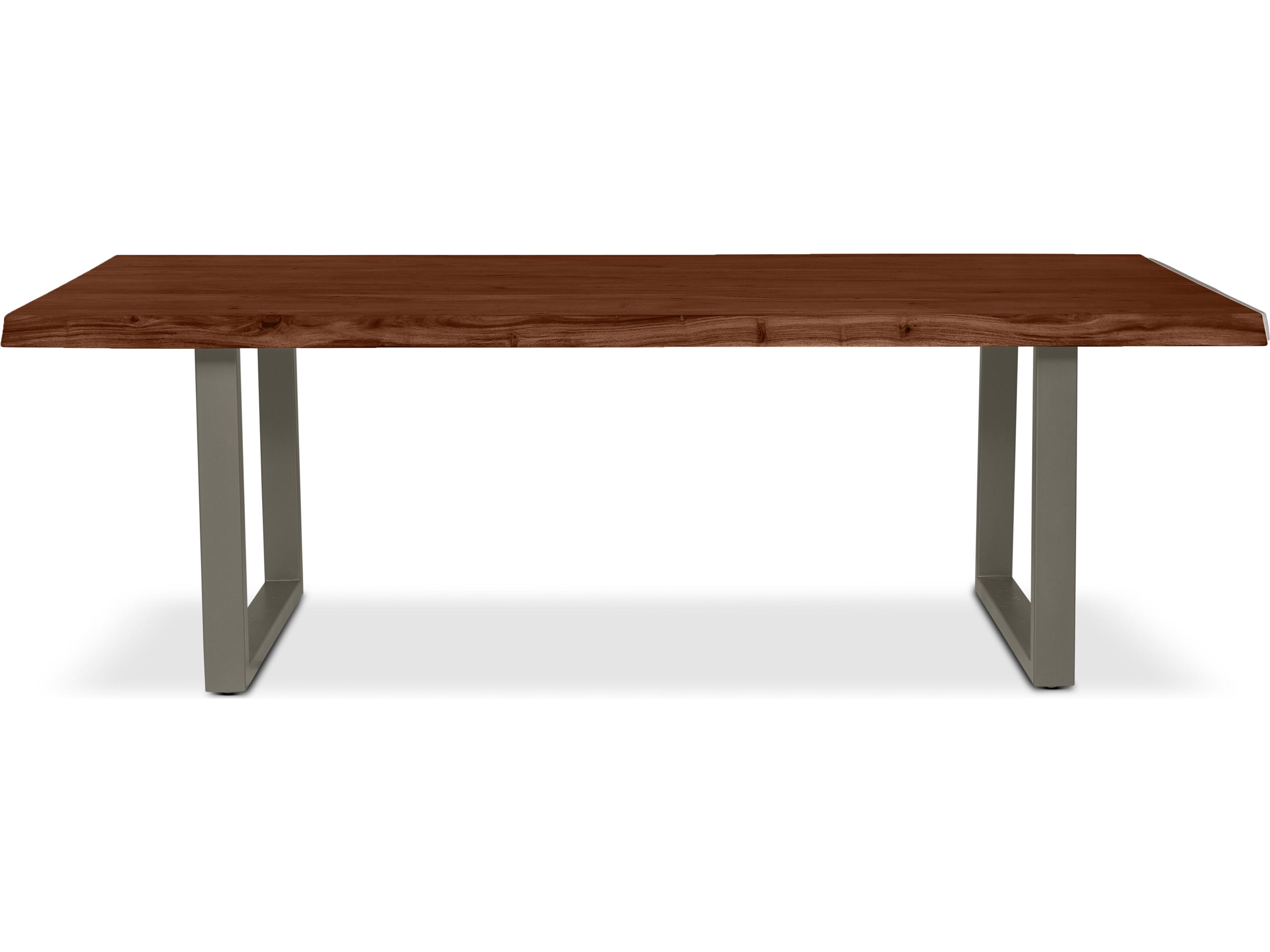 Urbia Brooks Rectangular Wood Americano Pewter Dining Table