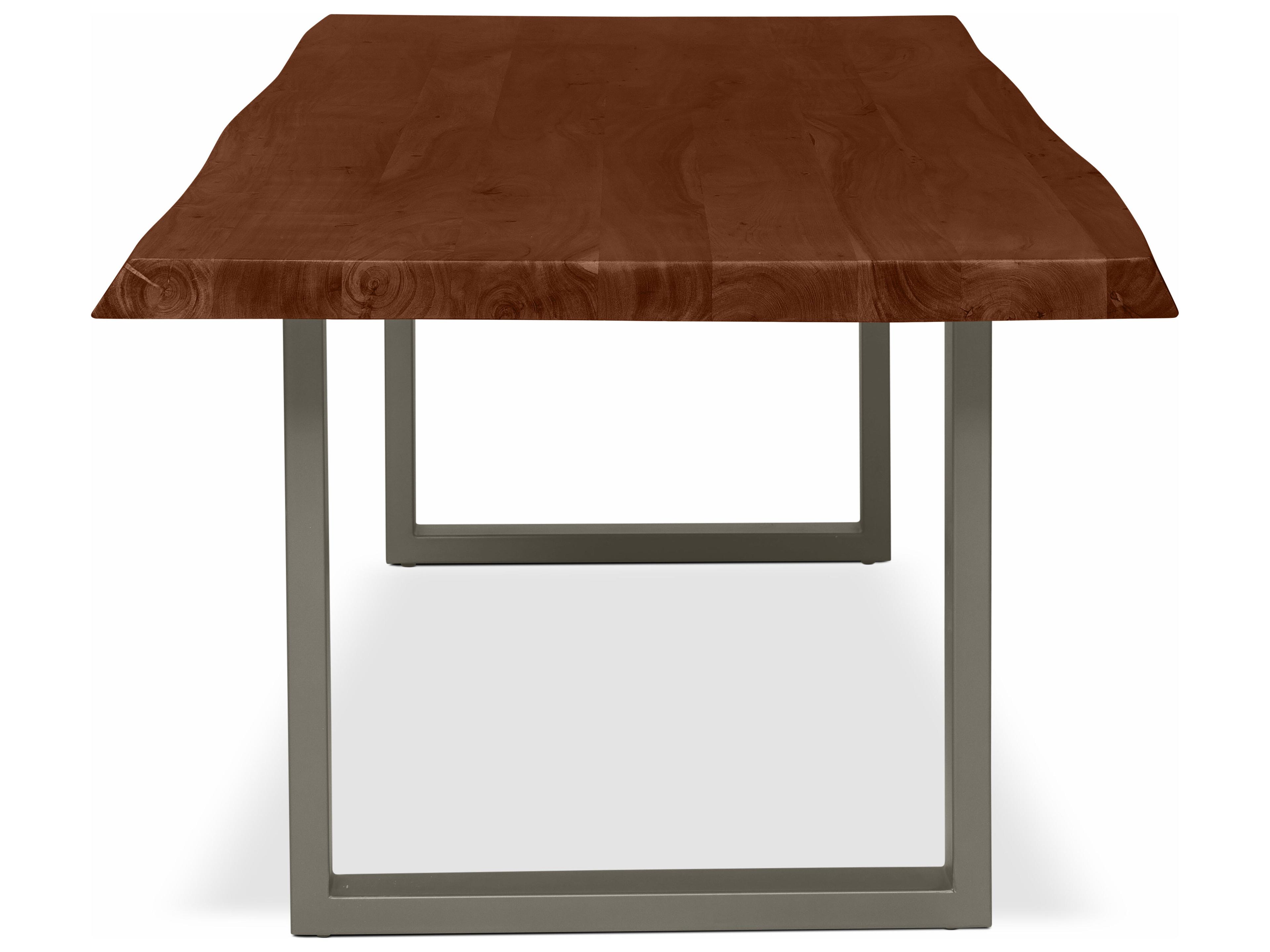 Urbia Brooks Rectangular Wood Americano Pewter Dining Table