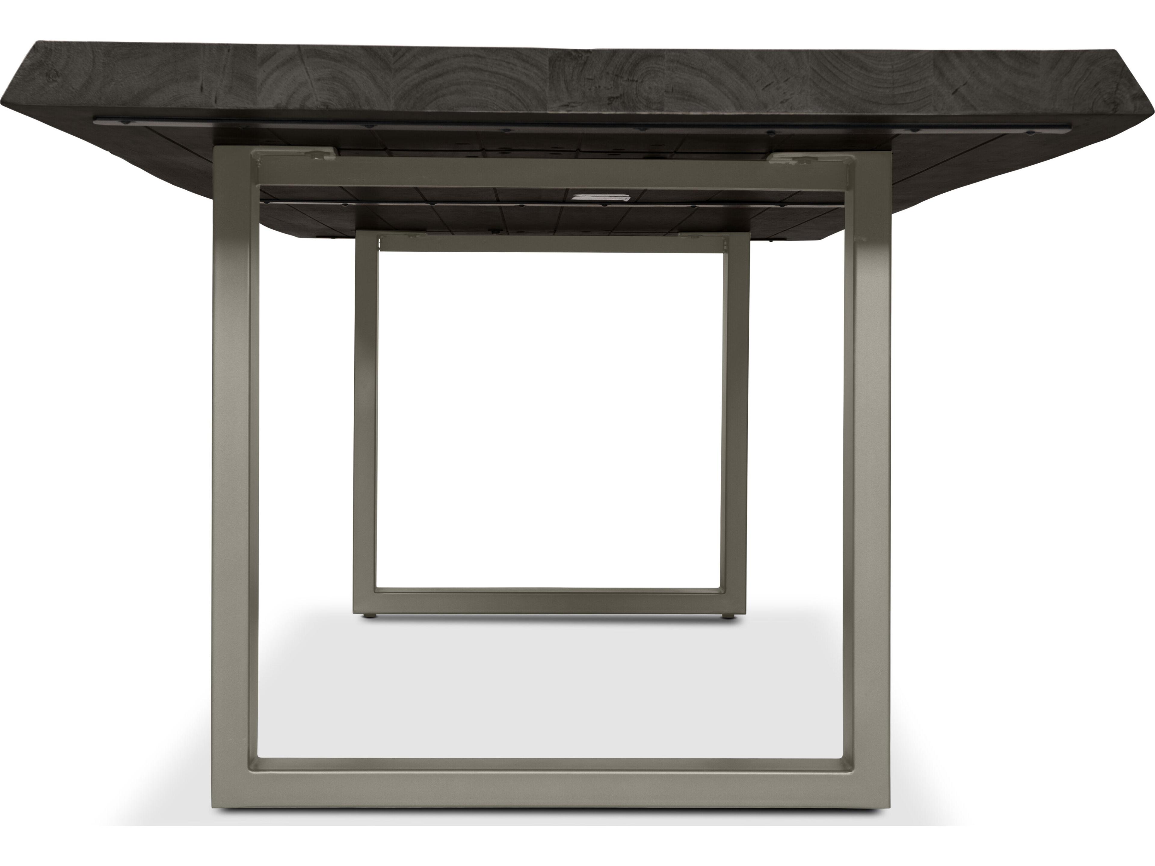 Urbia Brooks Rectangular Wood Ebonized Pewter Dining Table