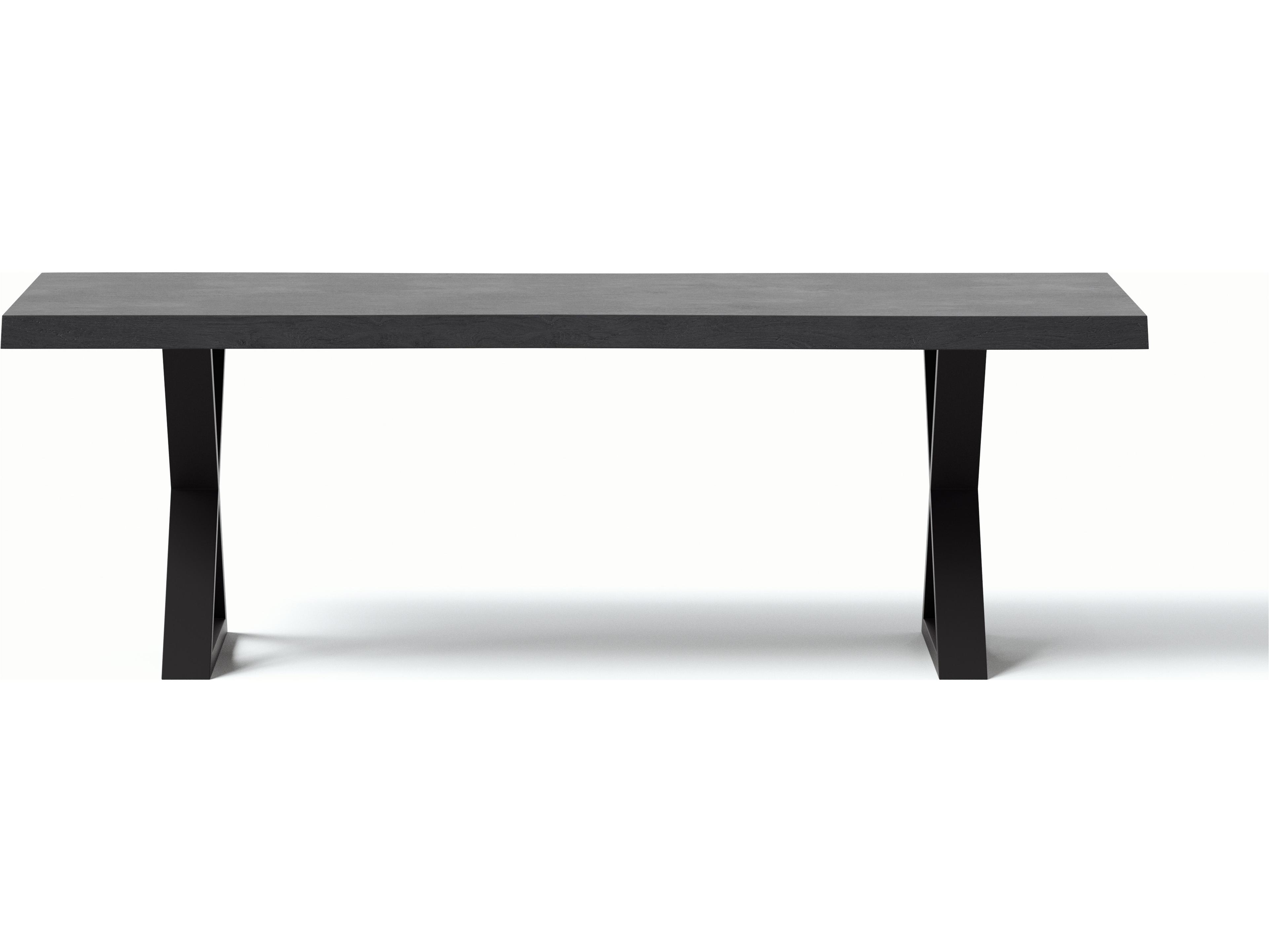 Brooks Dining Table 92-Inch Ebonized Black