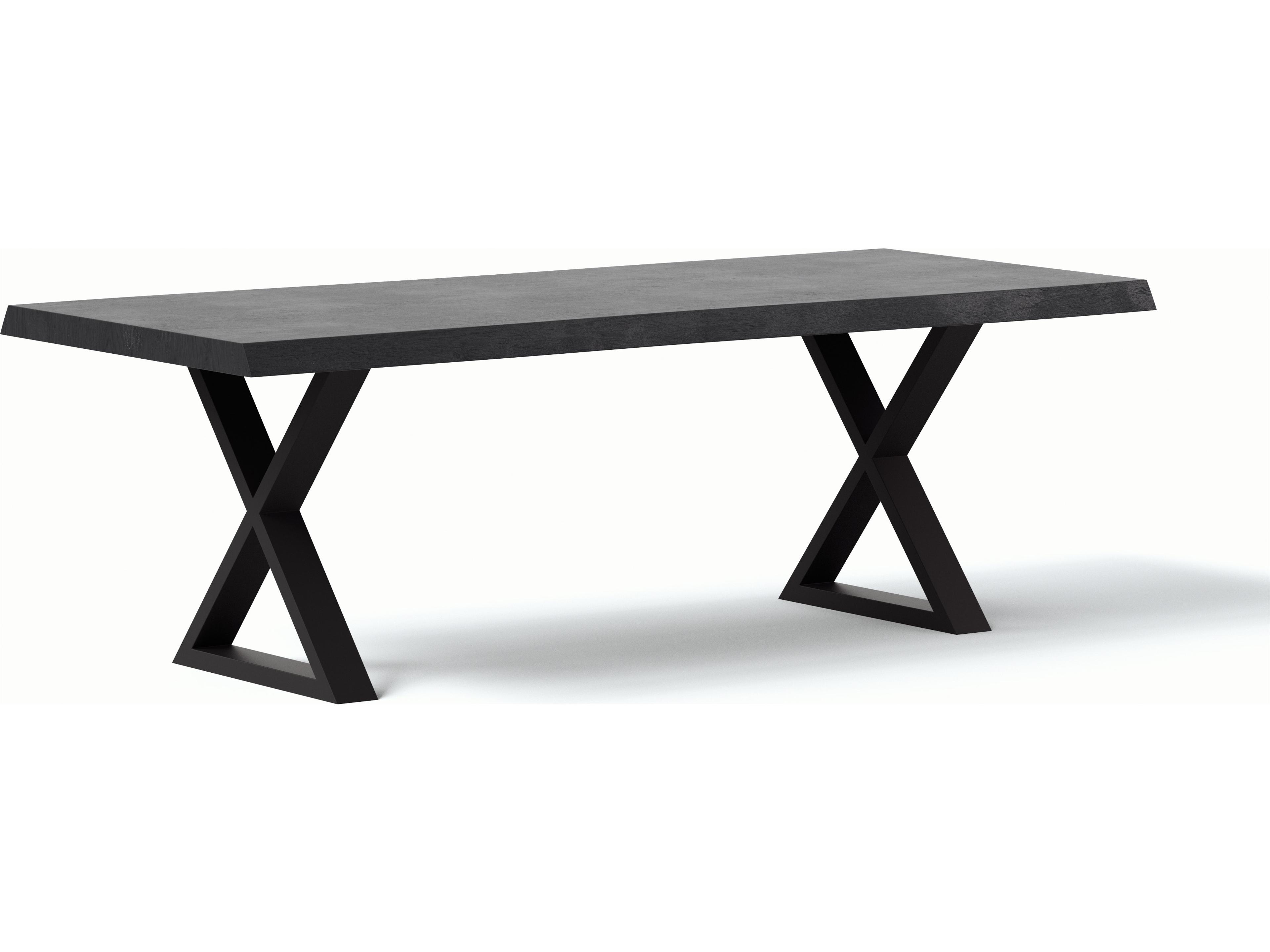 Urbia Brooks Rectangular Wood Ebonized Black Dining Table