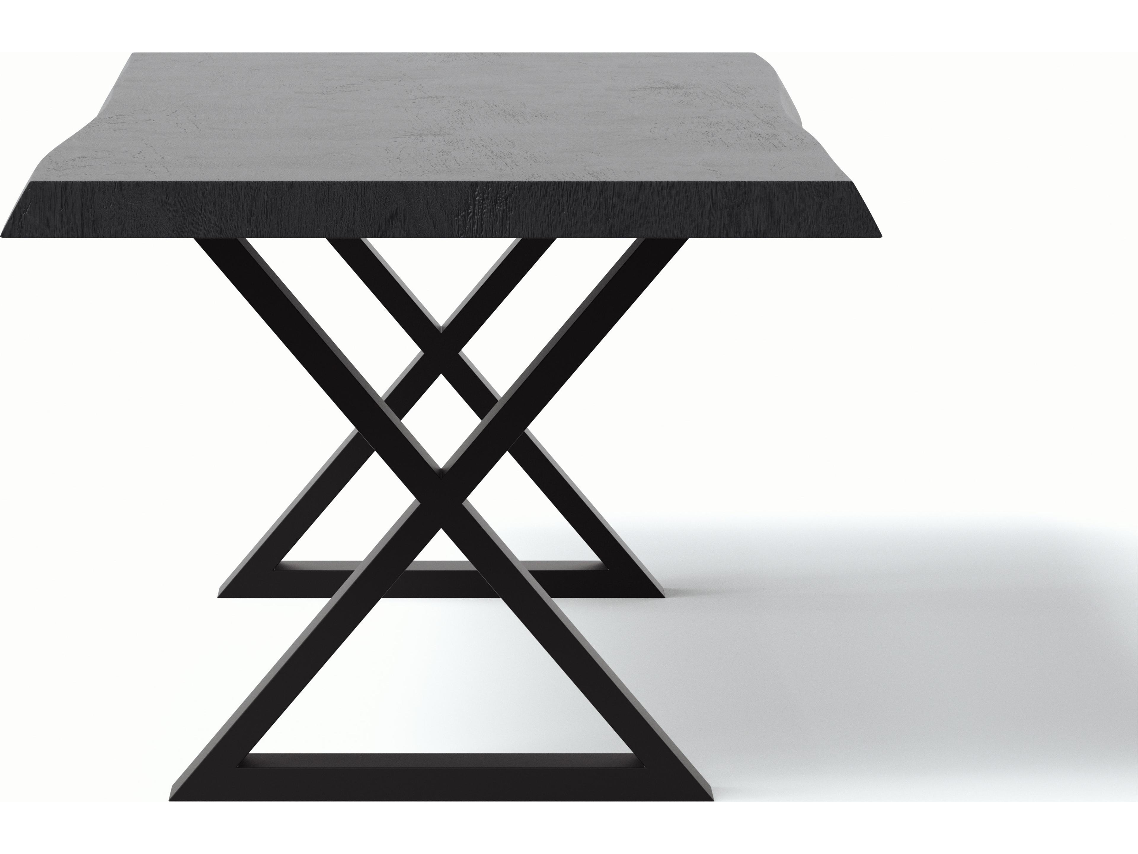 Urbia Brooks Rectangular Wood Ebonized Black Dining Table