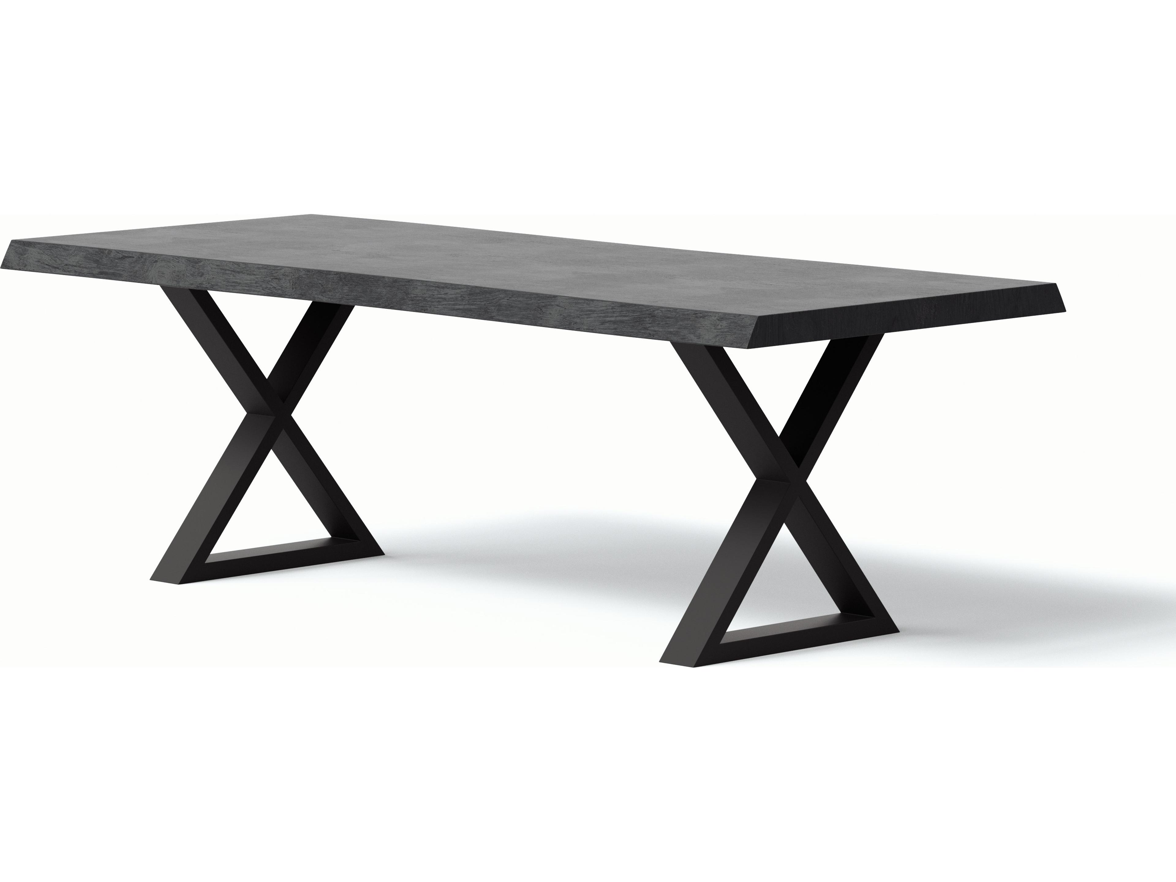 Urbia Brooks Rectangular Wood Ebonized Black Dining Table
