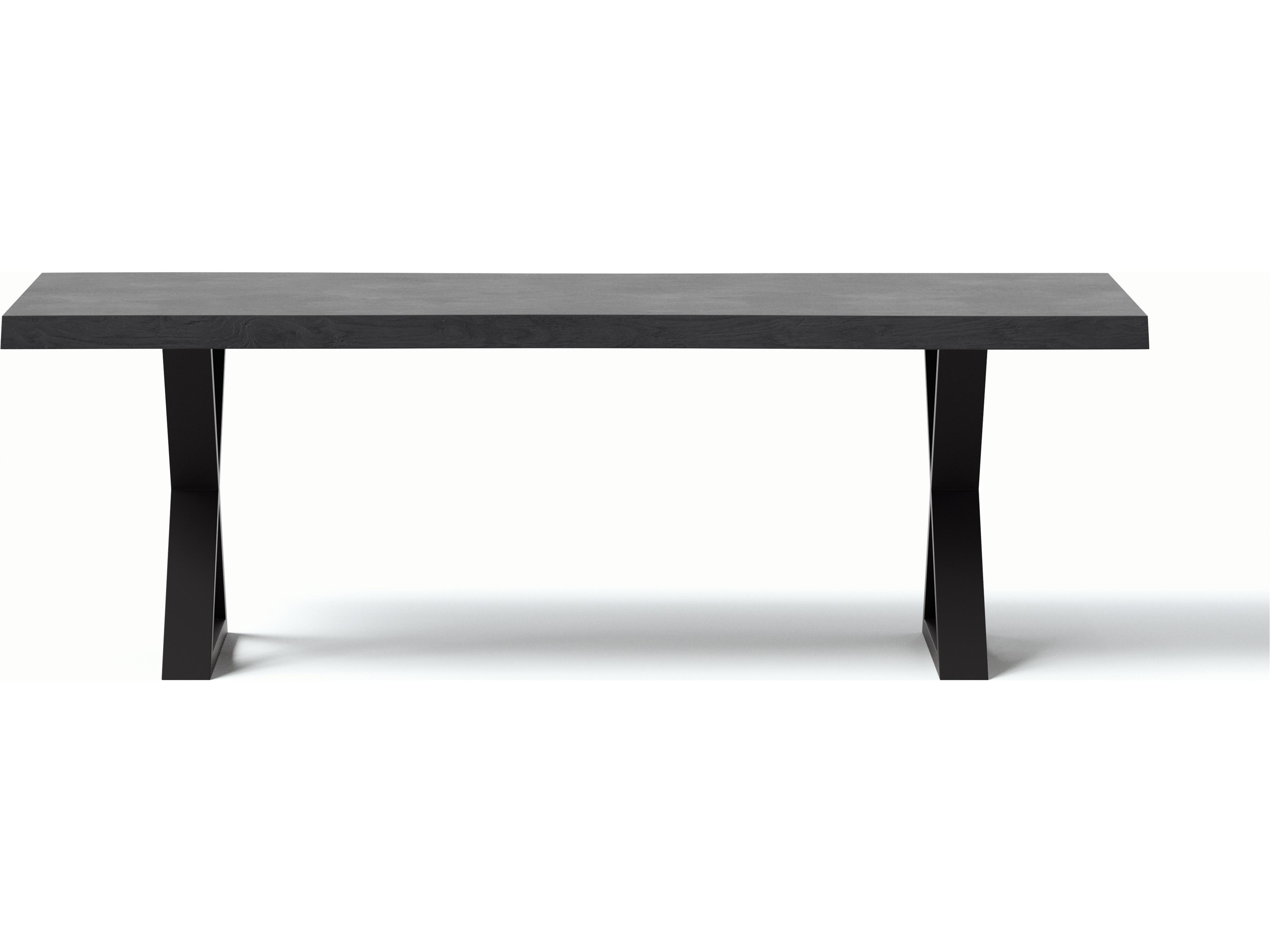 Urbia Brooks Rectangular Wood Ebonized Black Dining Table