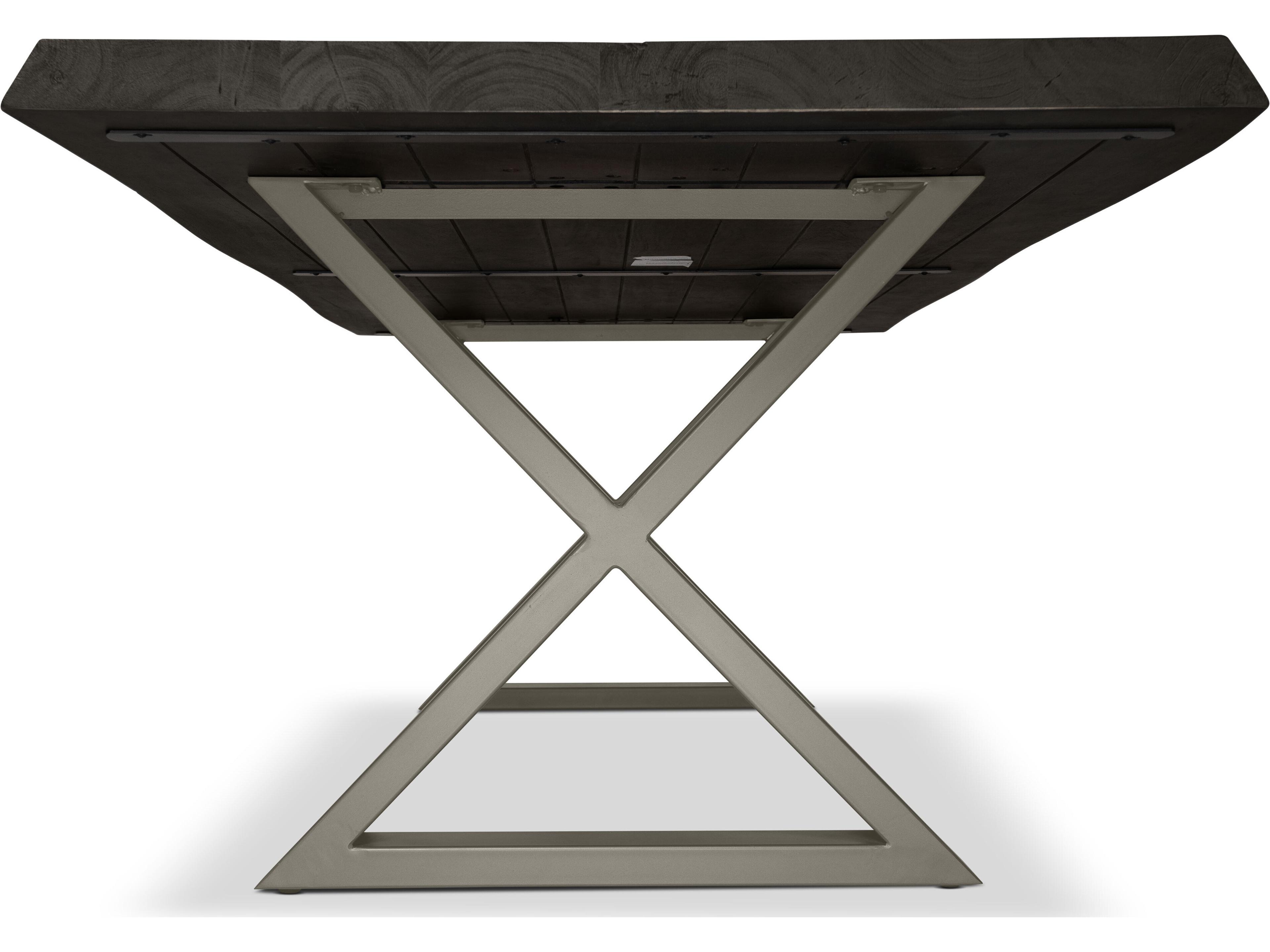 Urbia Brooks Rectangular Wood Ebonized Pewter Dining Table