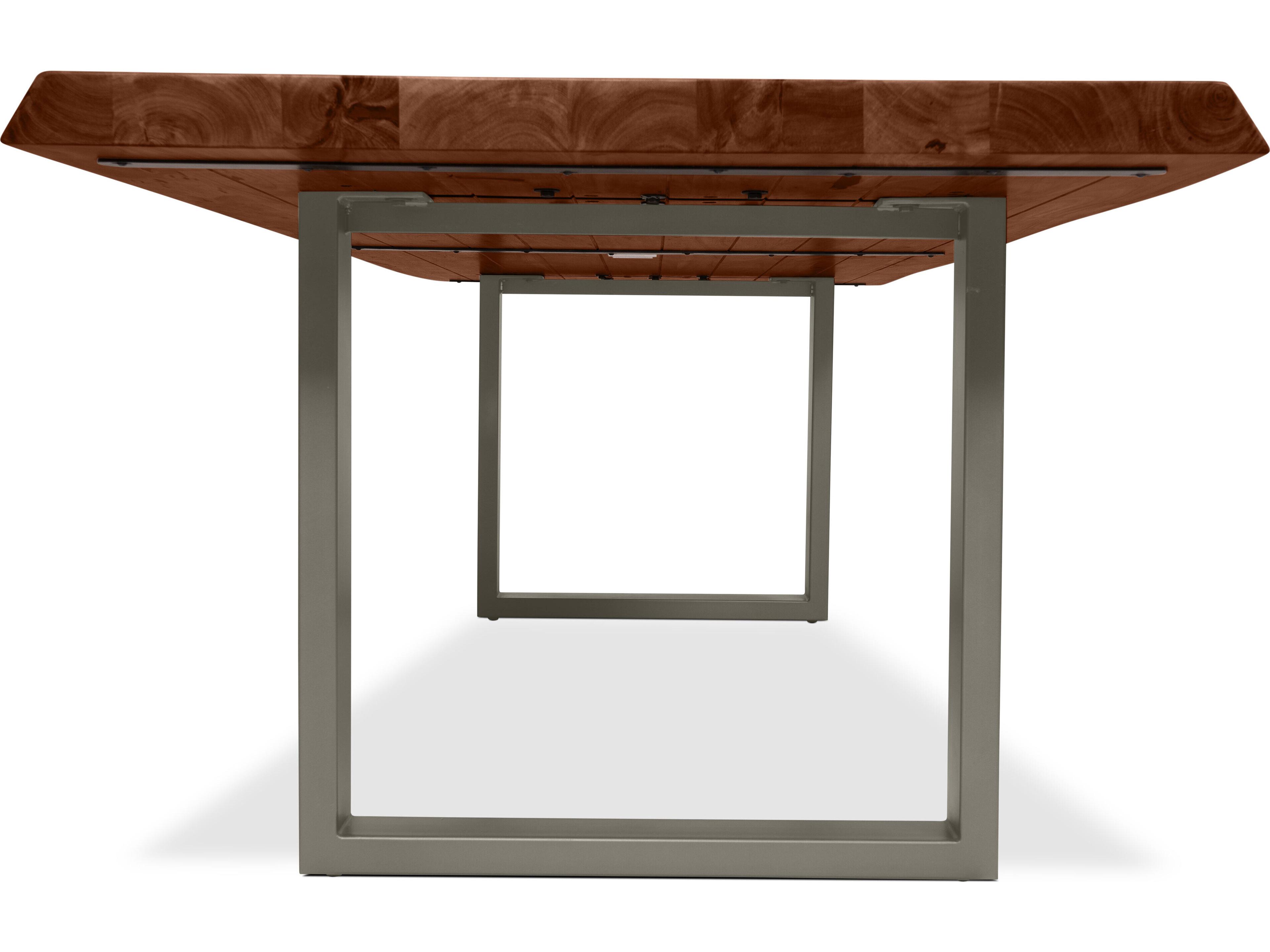 Urbia Brooks Rectangular Wood Americano Pewter Dining Table