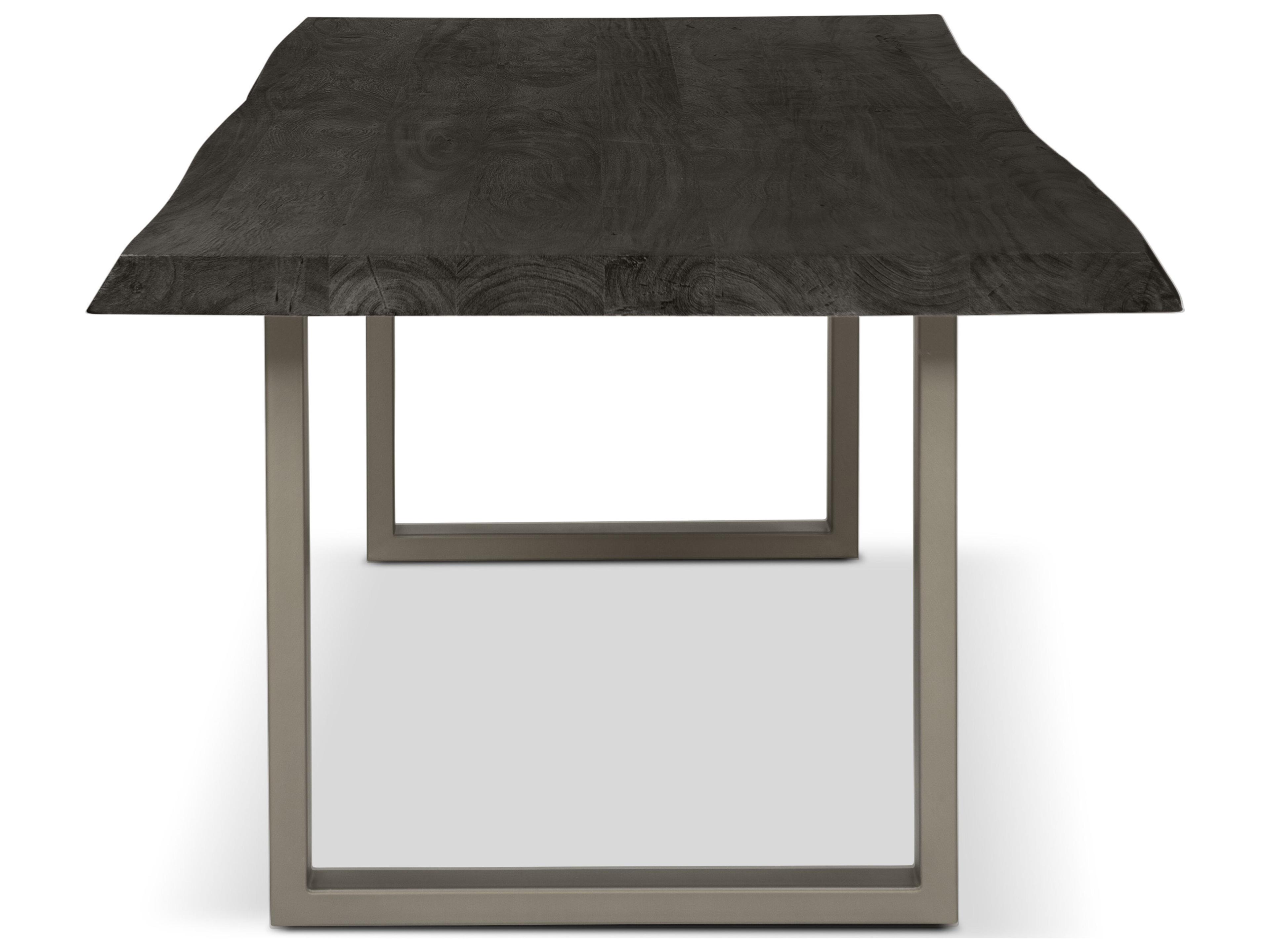 Urbia Brooks Rectangular Wood Ebonized Pewter Dining Table