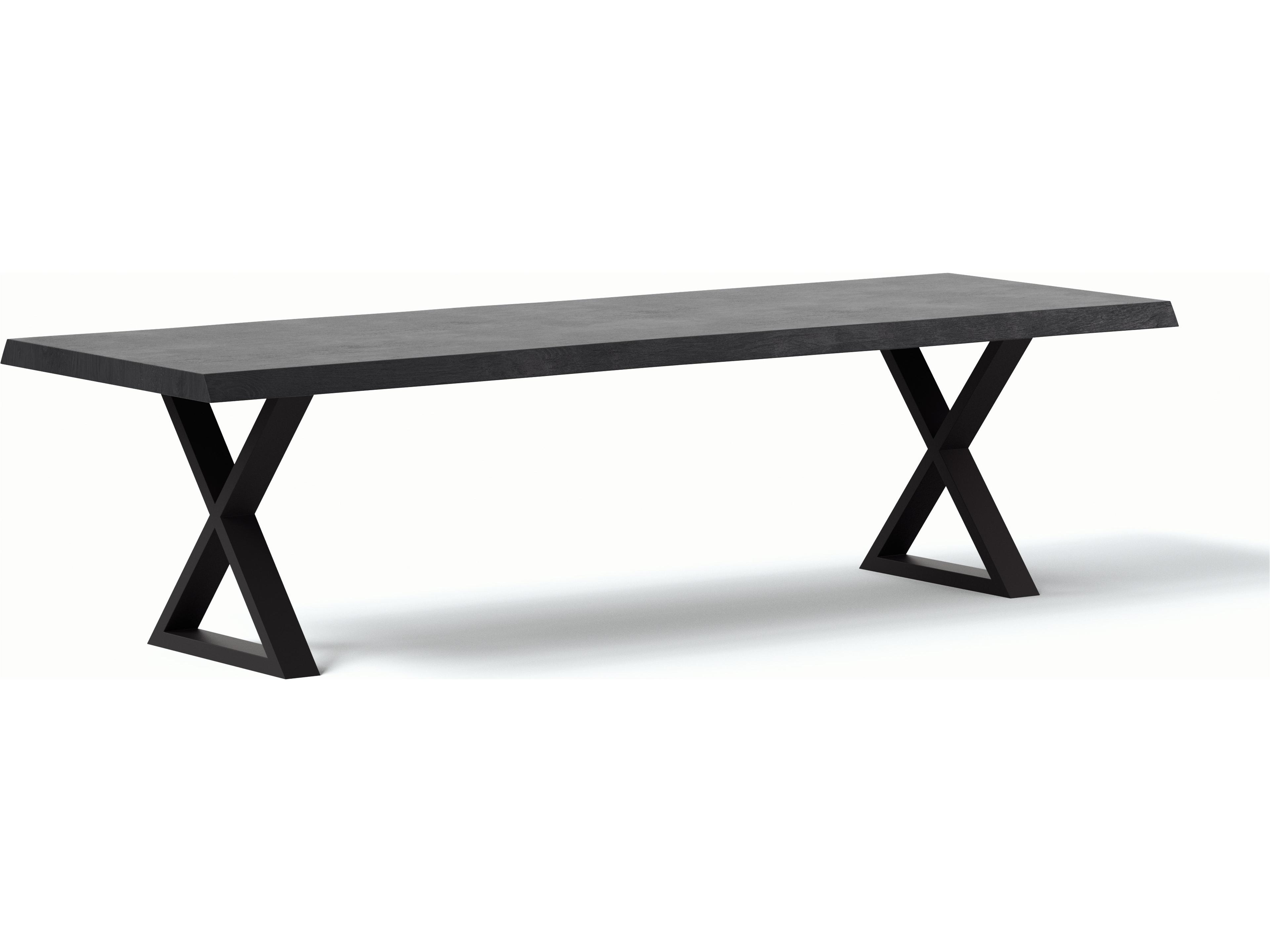 Urbia Brooks Rectangular Wood Ebonized Black Dining Table