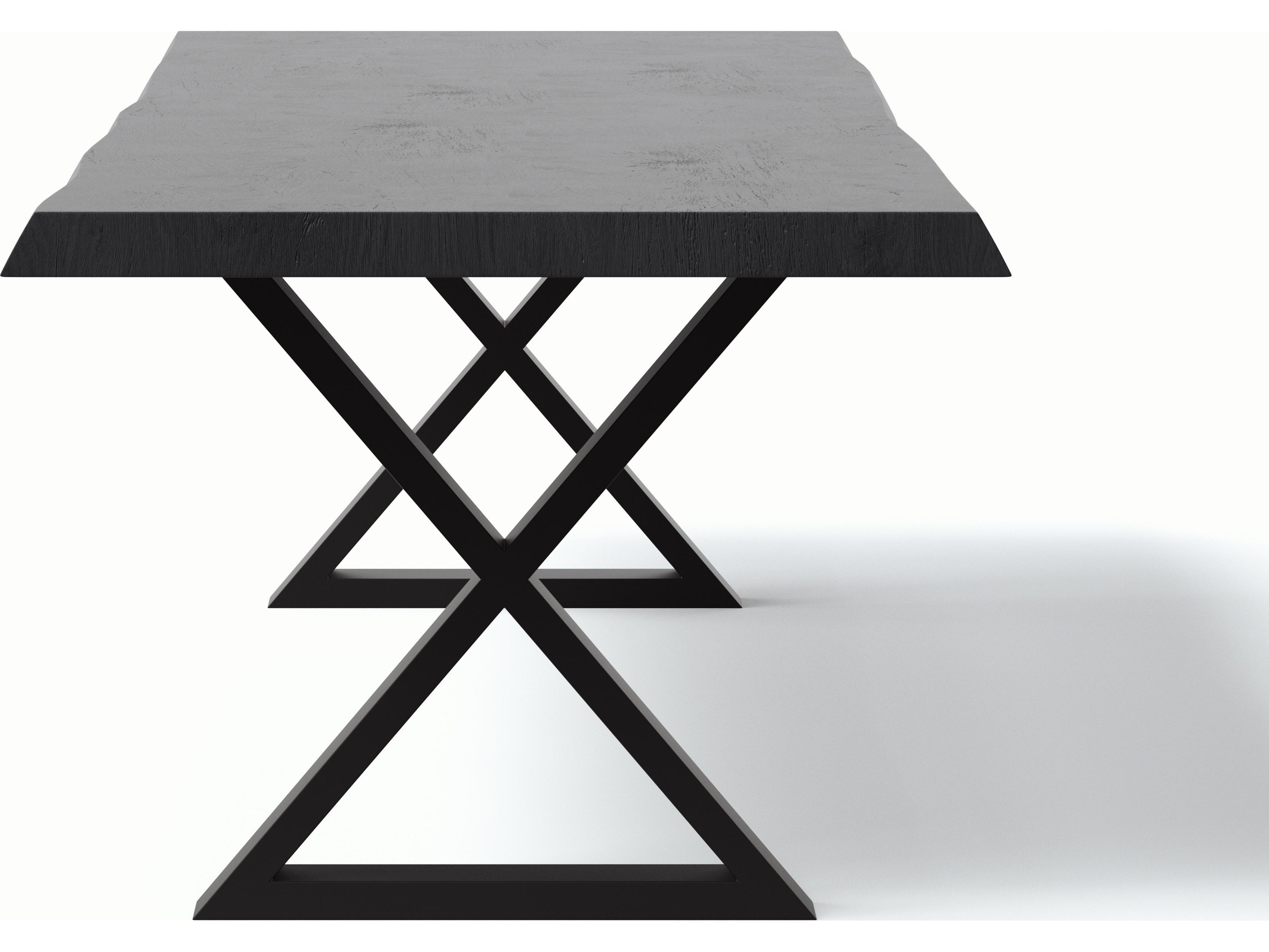 Urbia Brooks Rectangular Wood Ebonized Black Dining Table