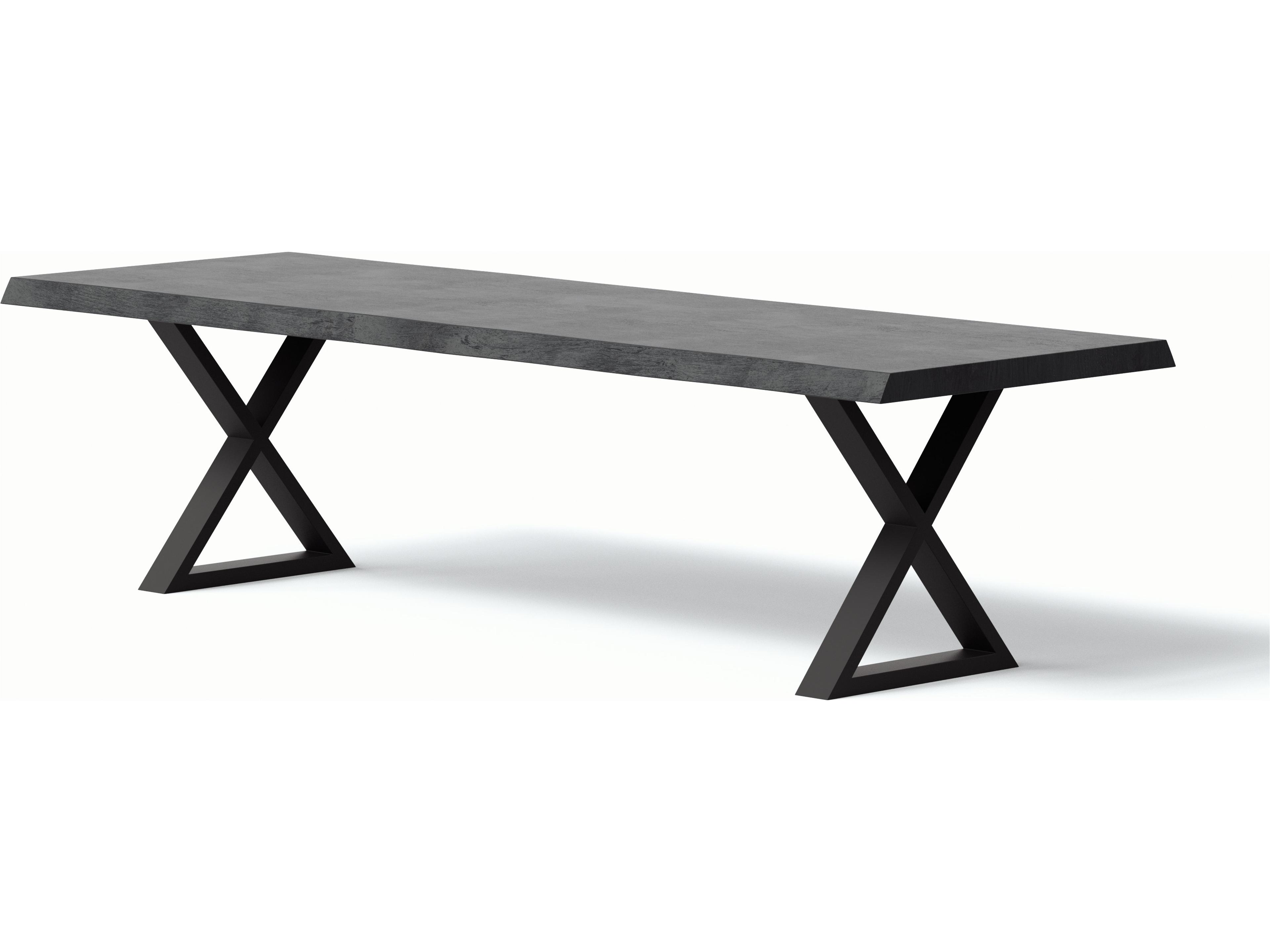 Urbia Brooks Rectangular Wood Ebonized Black Dining Table