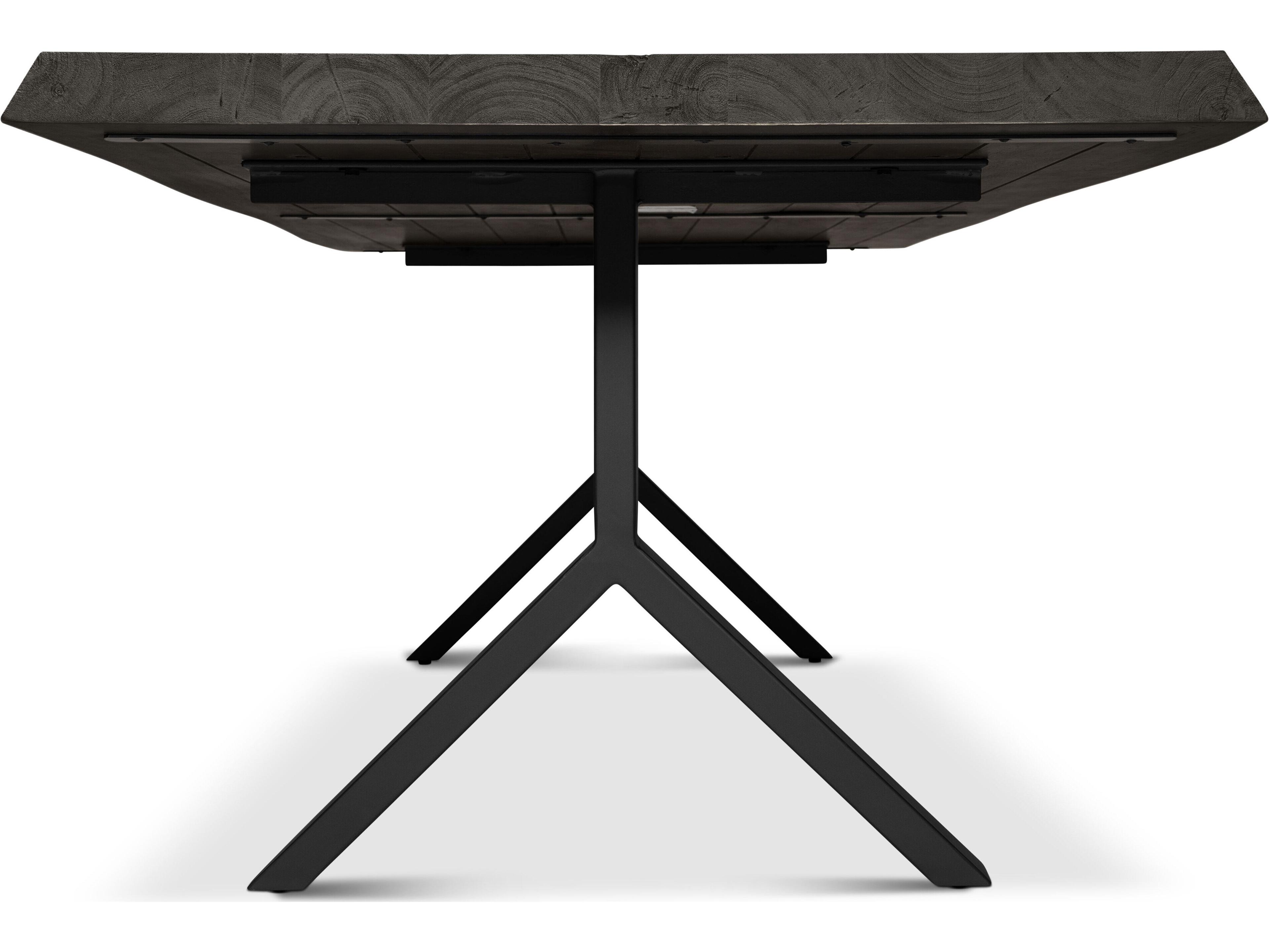 Urbia Brooks Dining Table Y Base Ebonized Top Black Base