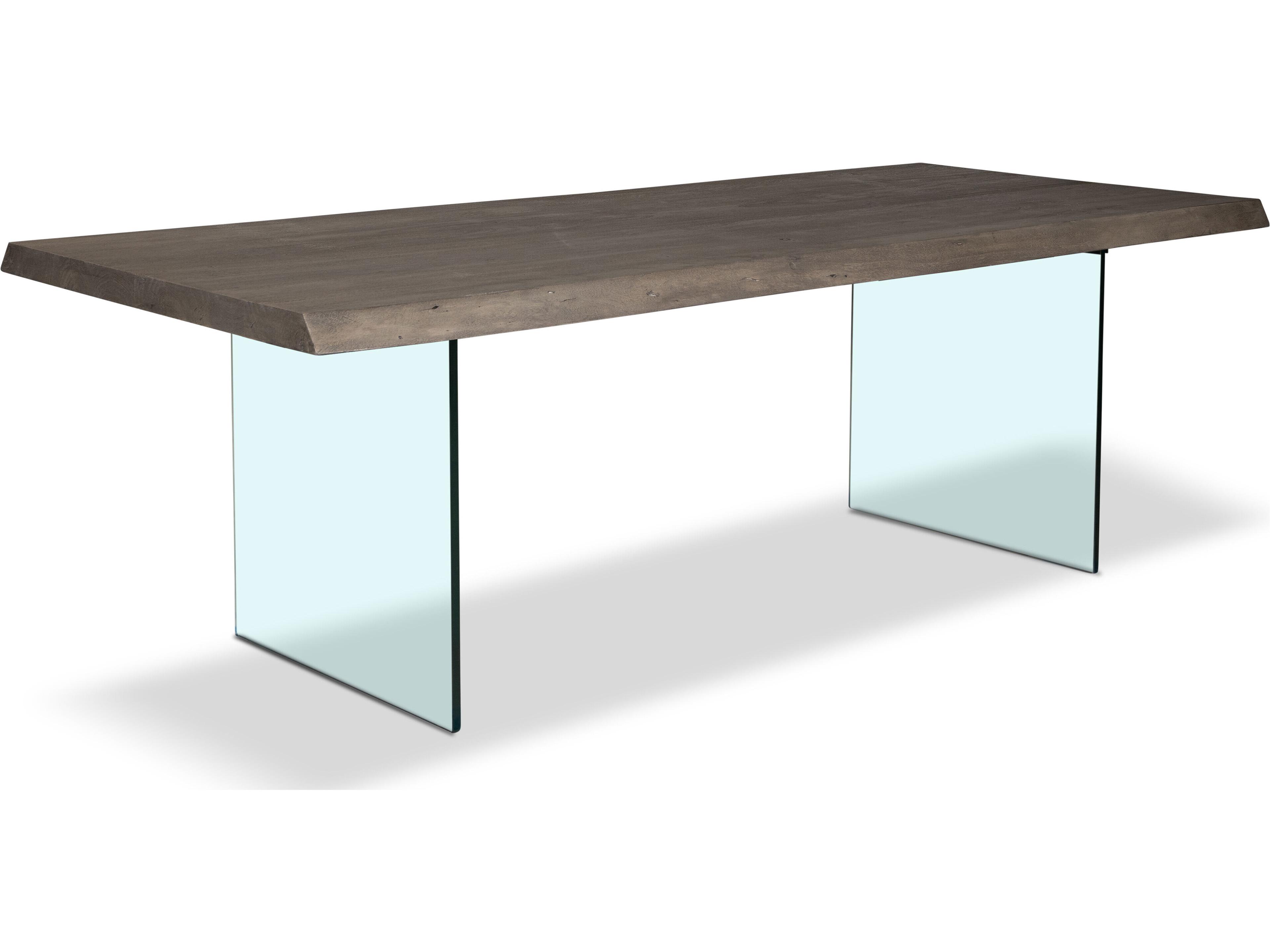 Brooks Dining Table 116 Inch in Sandblasted Grey Acacia Wood