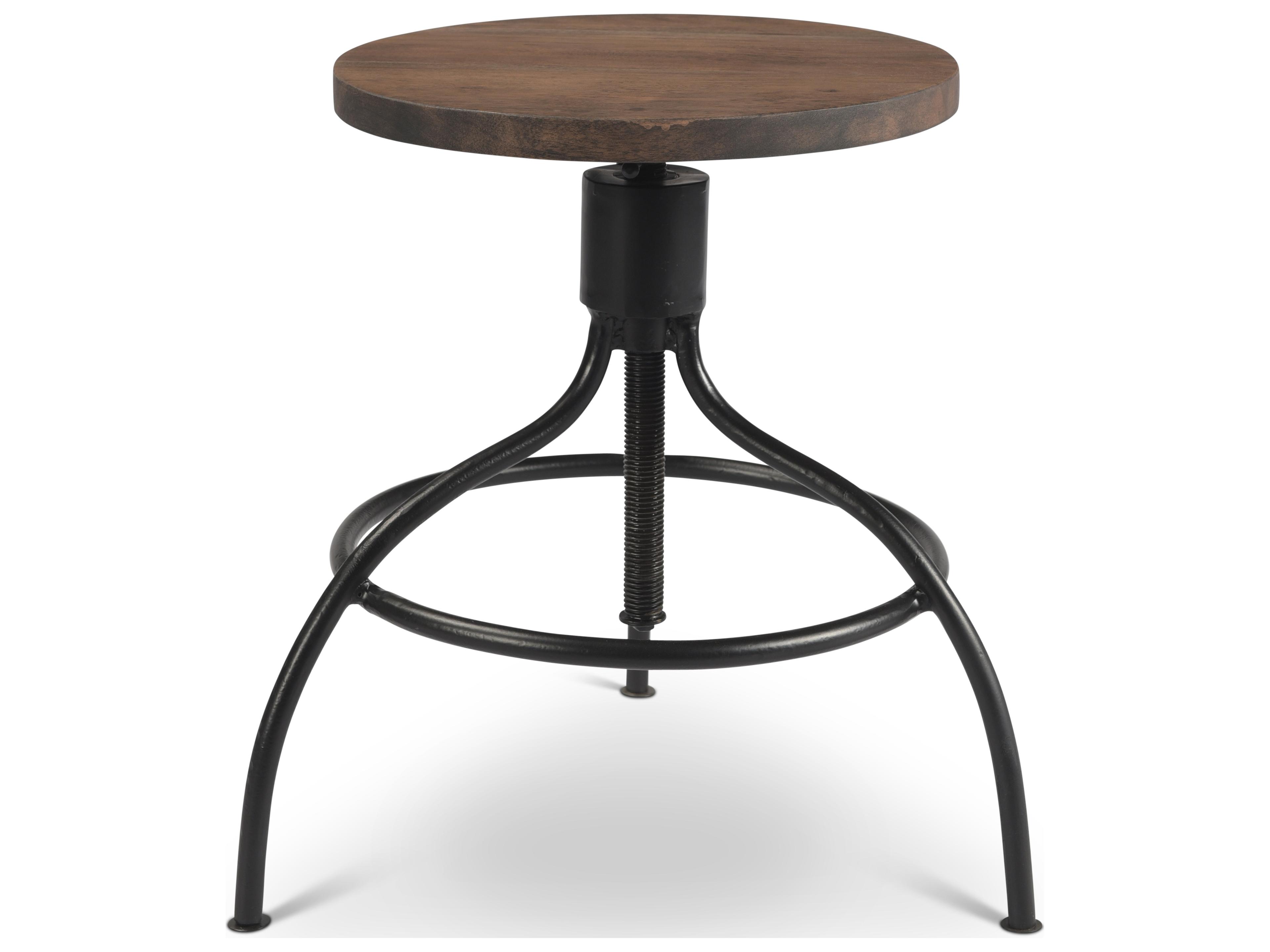 Urbia Revolve Vinegar Adjustable Acacia Wood Counter Stool