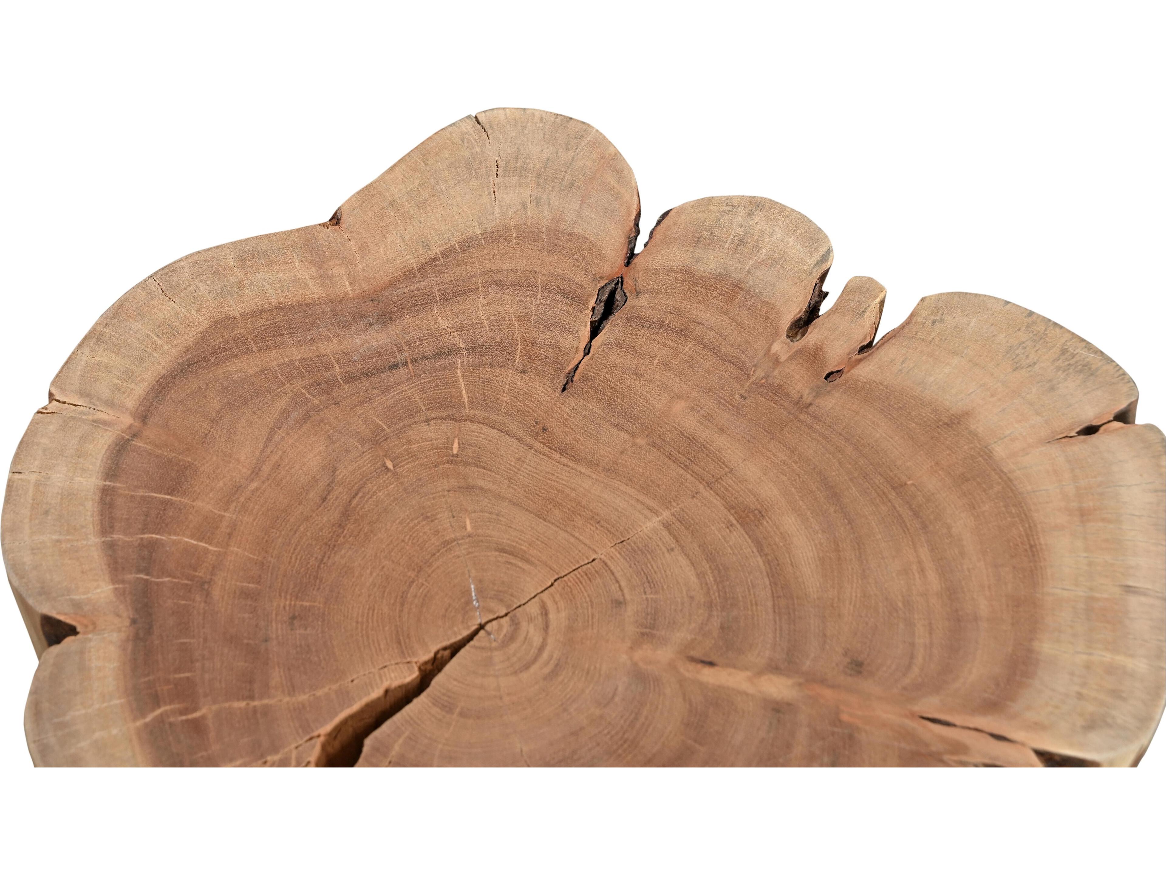 Urbia Brooks Teak Brown Accent Stool