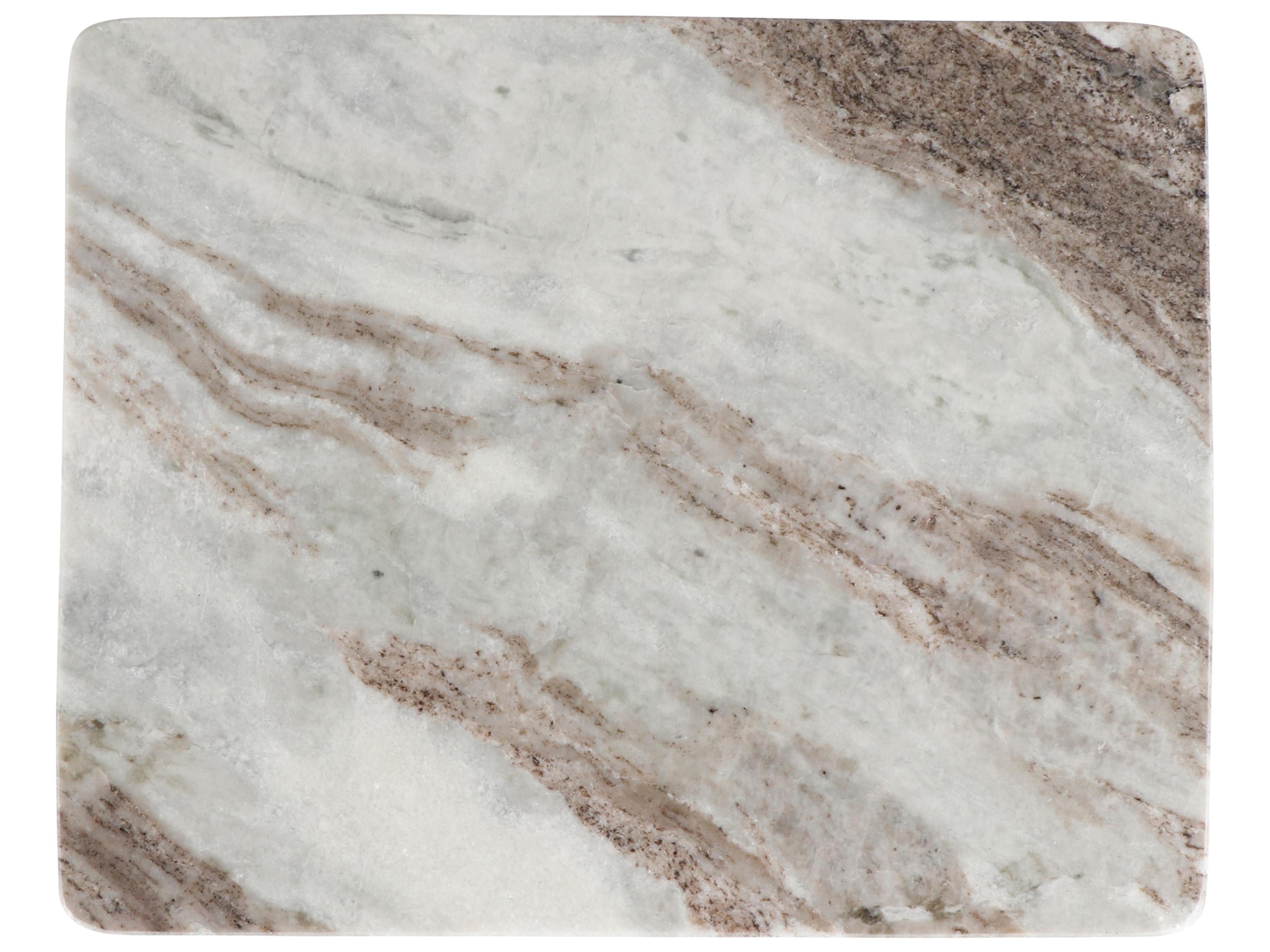 Urbia Marbelle Rectangular Marble I-Beam End Table