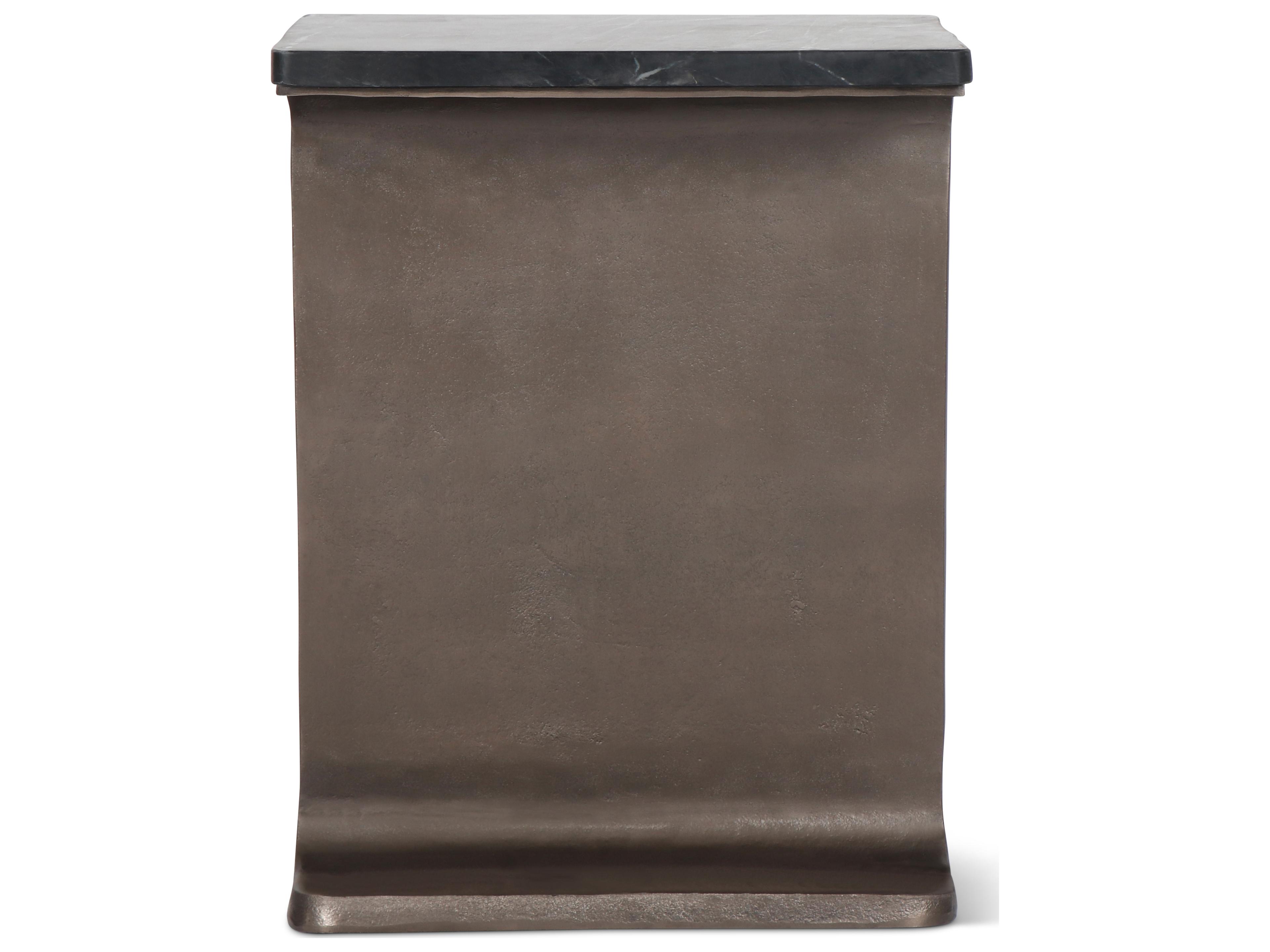 Urbia Marbelle Rectangular Marble I-Beam End Table