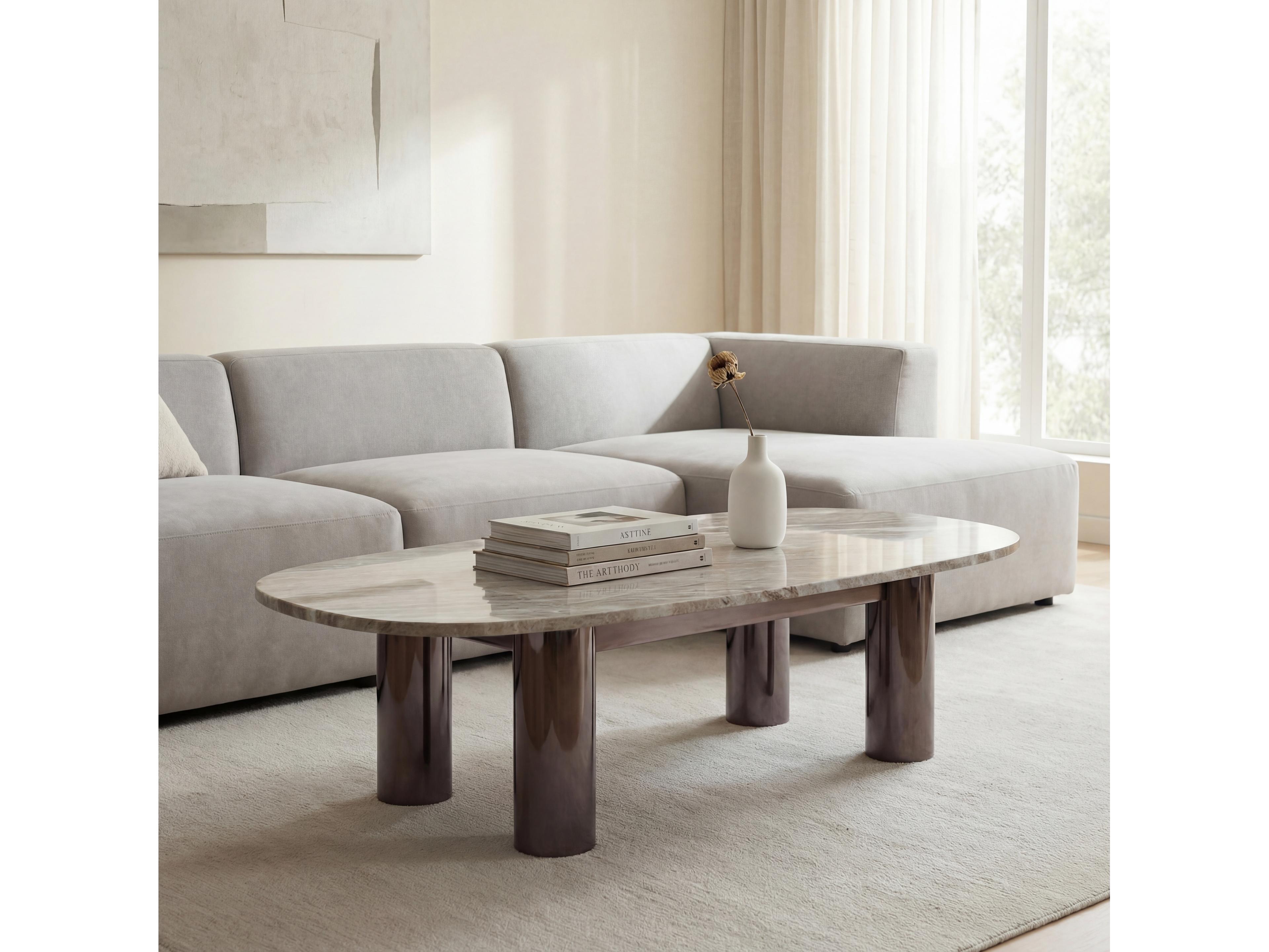 Urbia Marbelle Oval Marble Elliott Coffee Table