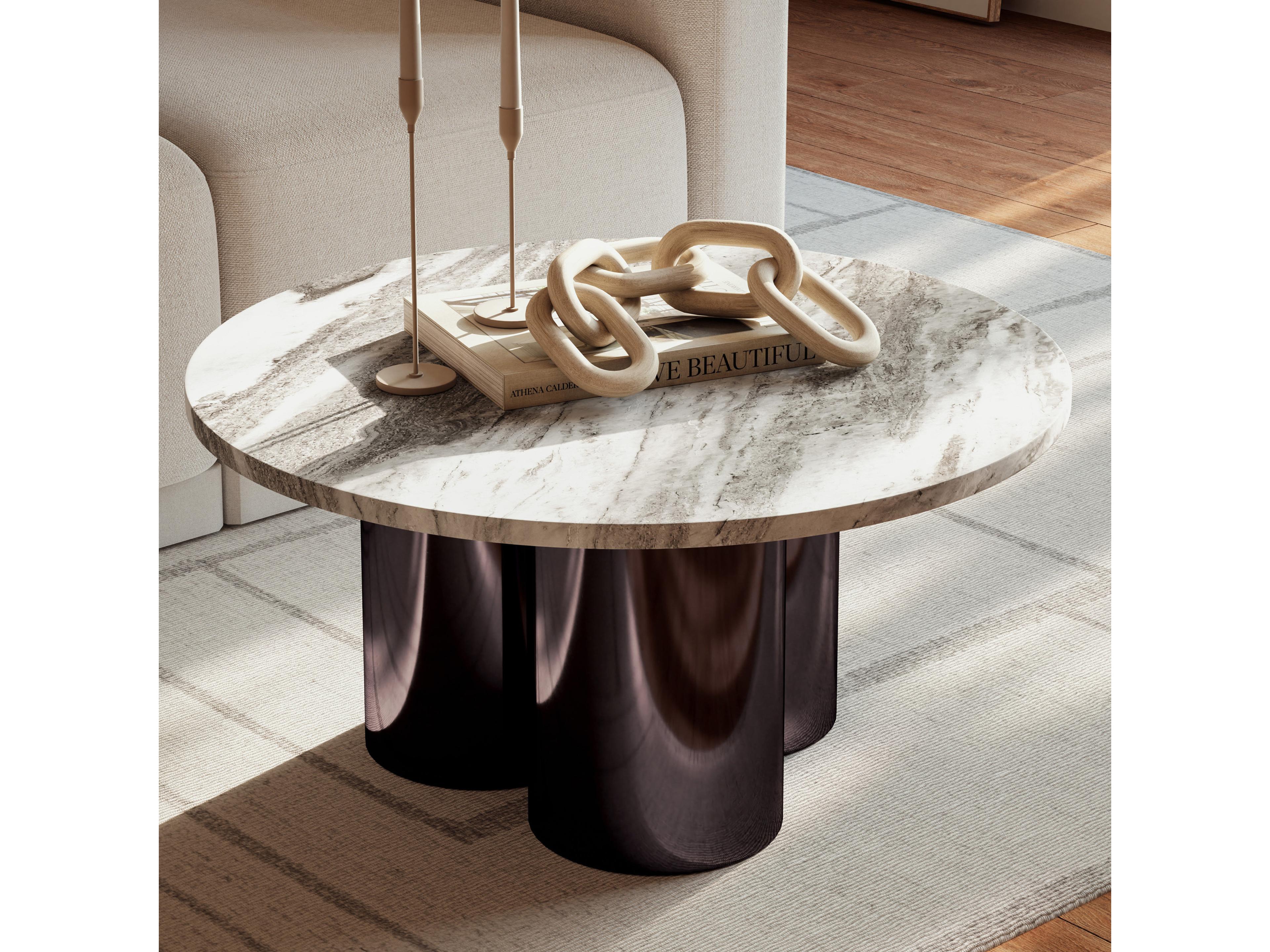 Urbia Marbelle Round Marble Martie Coffee Table