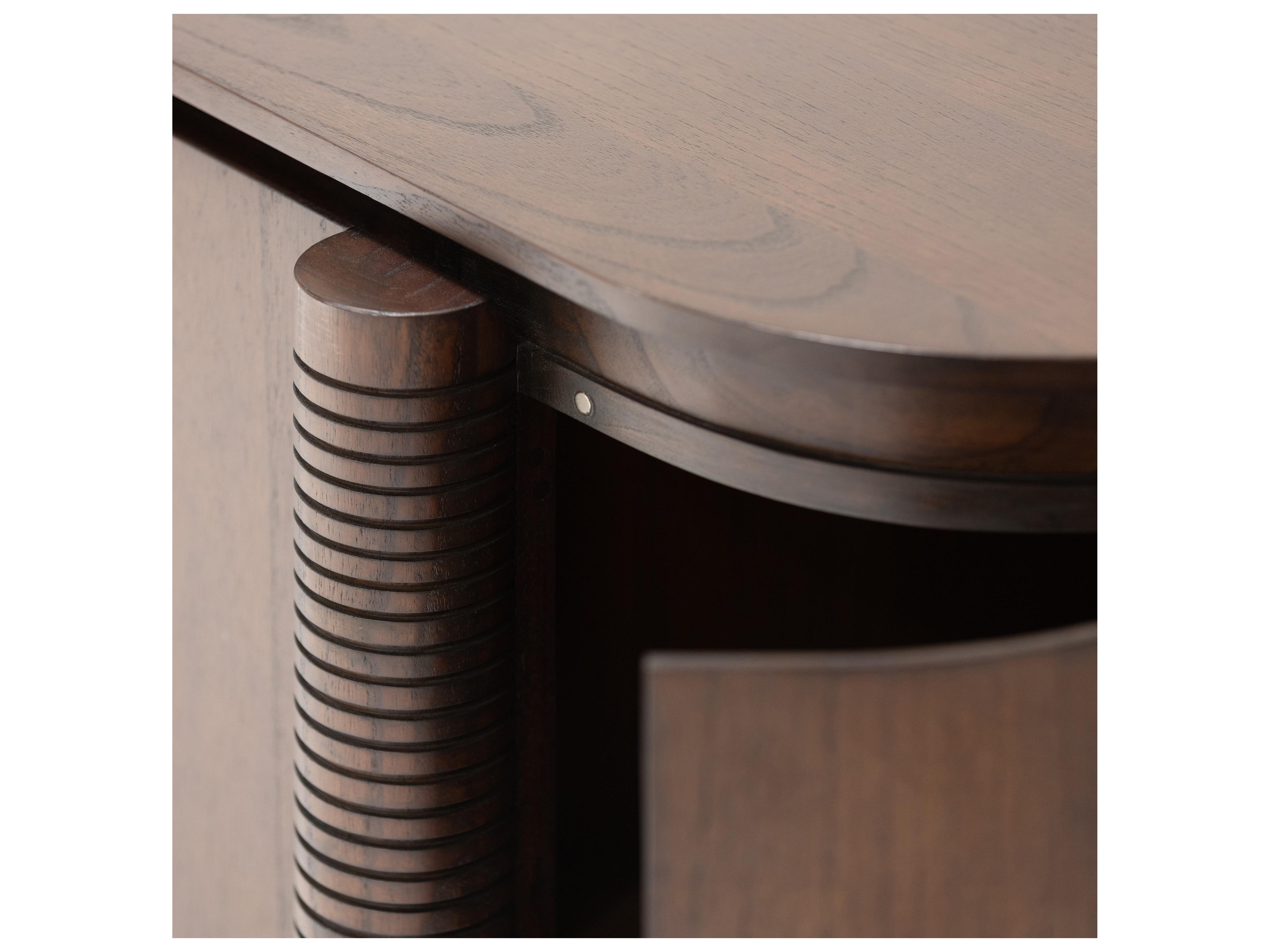 Urbia Luna 63" Mindi Wood Roasted Coffee Sideboard