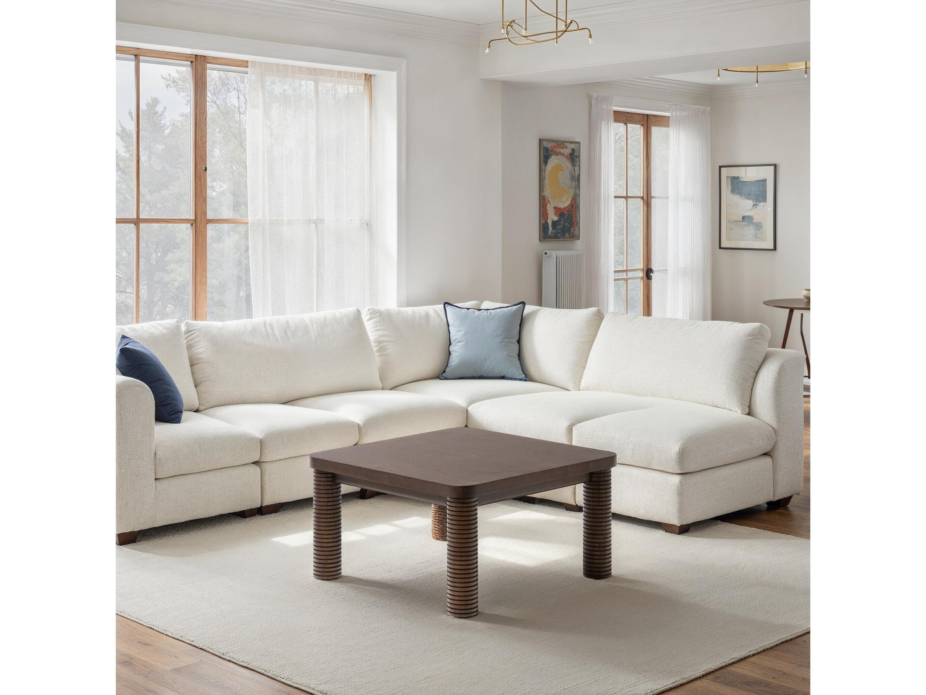 Urbia Luna Square Wood Roasted Coffee Table