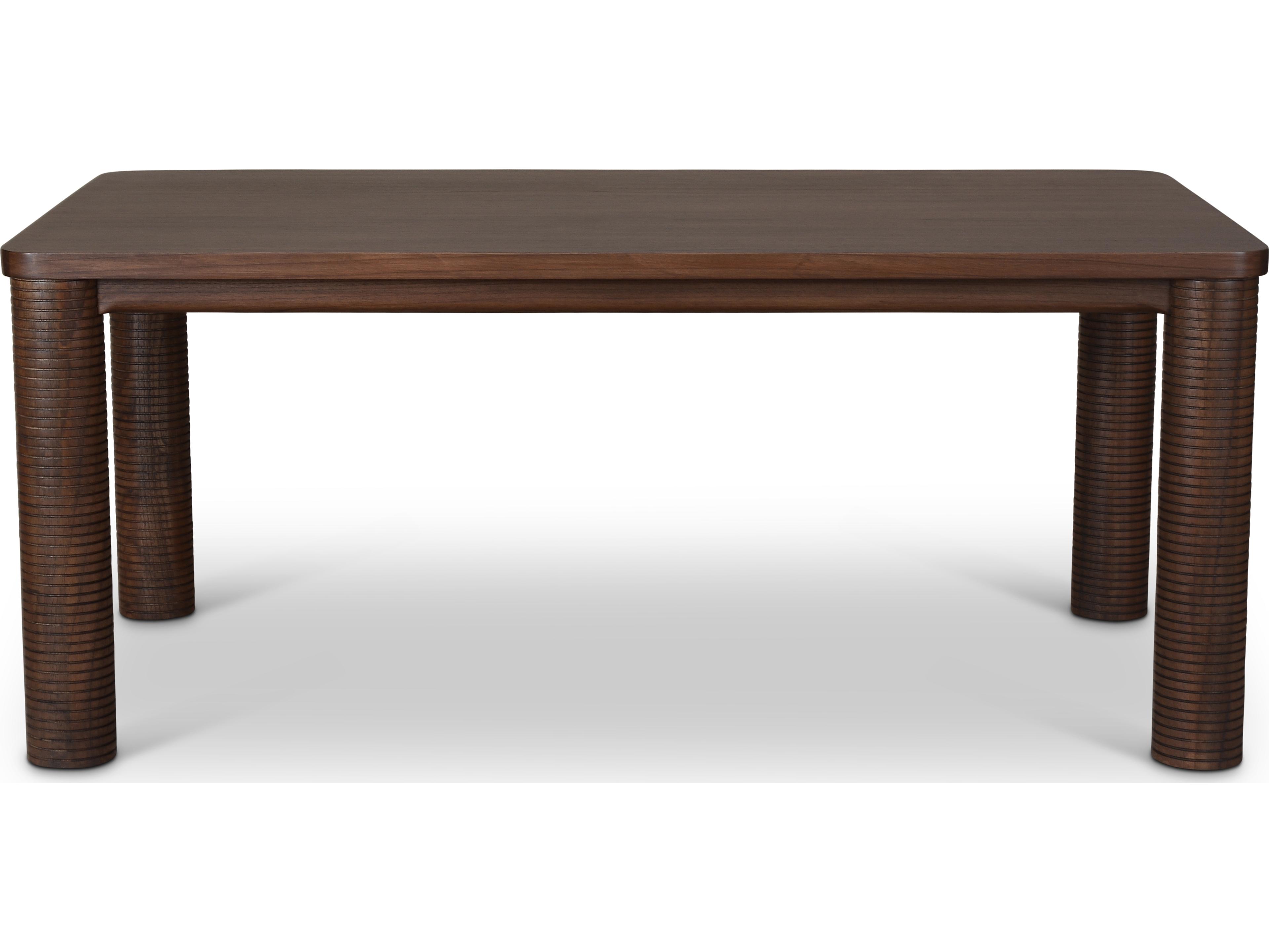 Urbia Luna Rectangular Wood Roasted Coffee Dining Table