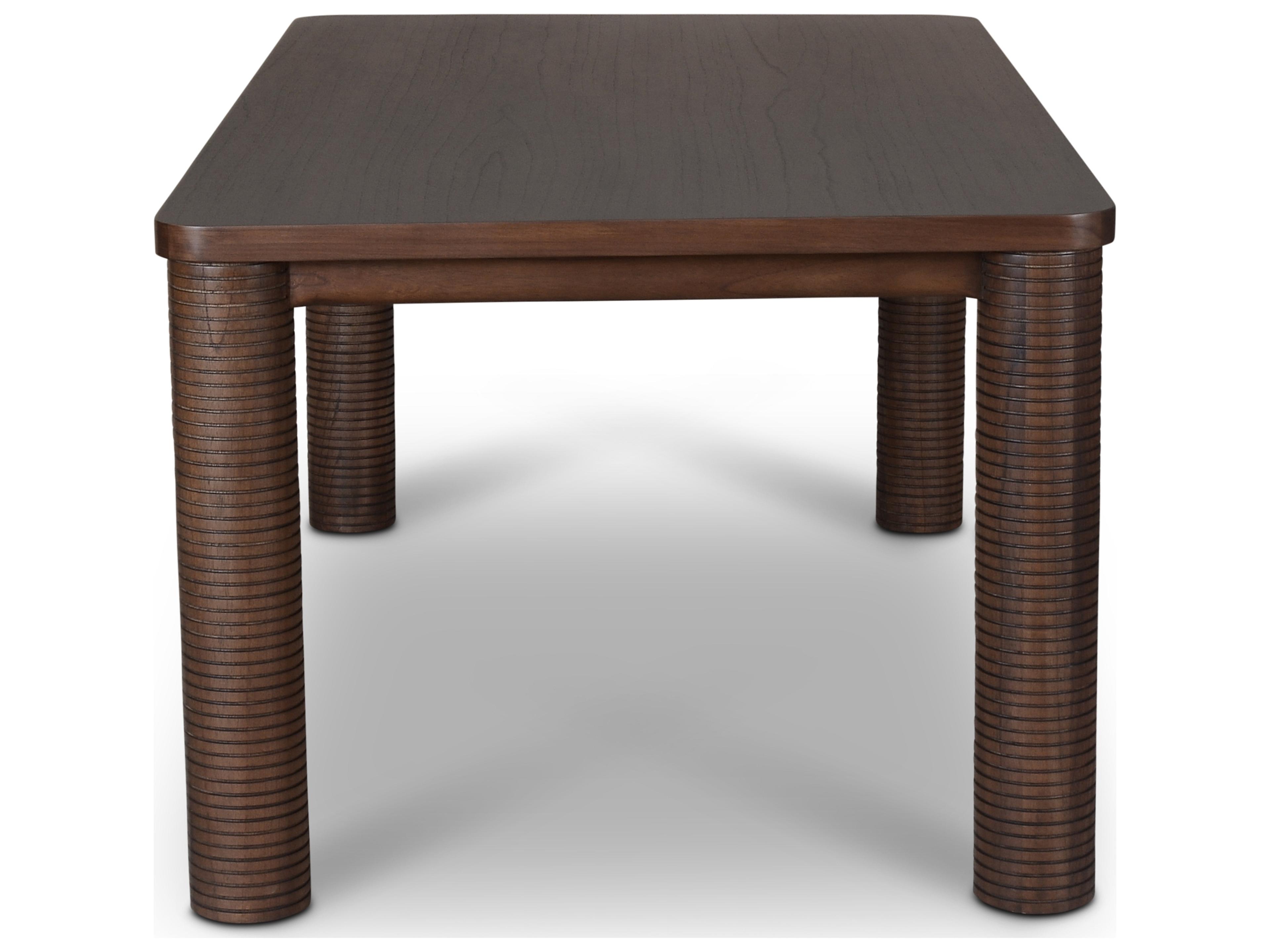 Urbia Luna Rectangular Wood Roasted Coffee Dining Table