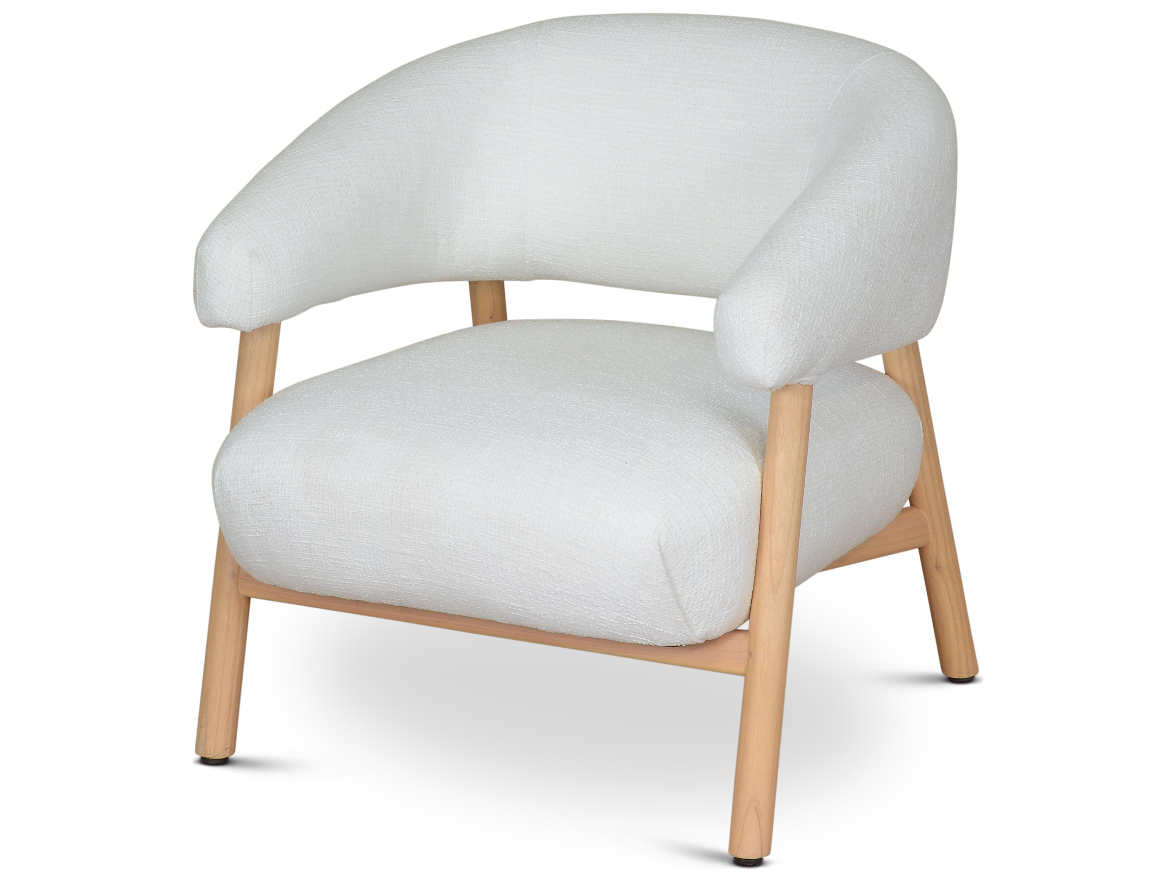 Mandy White Accent Chair