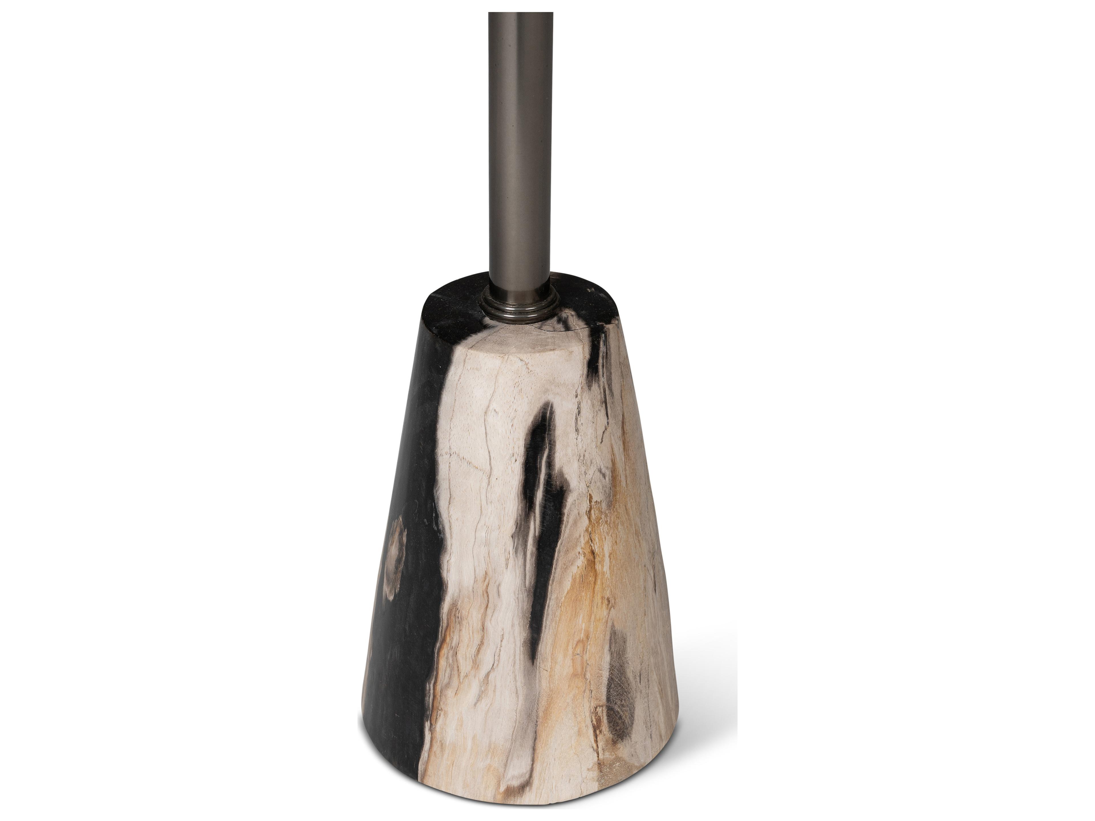 Urbia Relique Jael Drink Table Nickel Frame Natural Dark Top