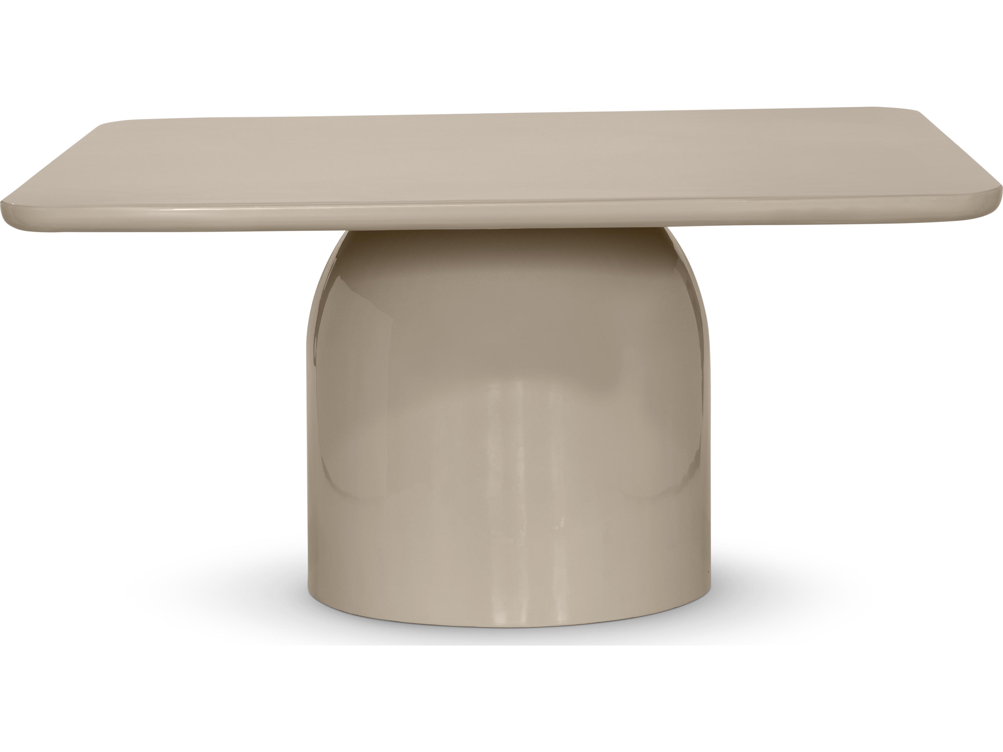 Urbia Alessia Square Metal Latte Taupe Coffee Table