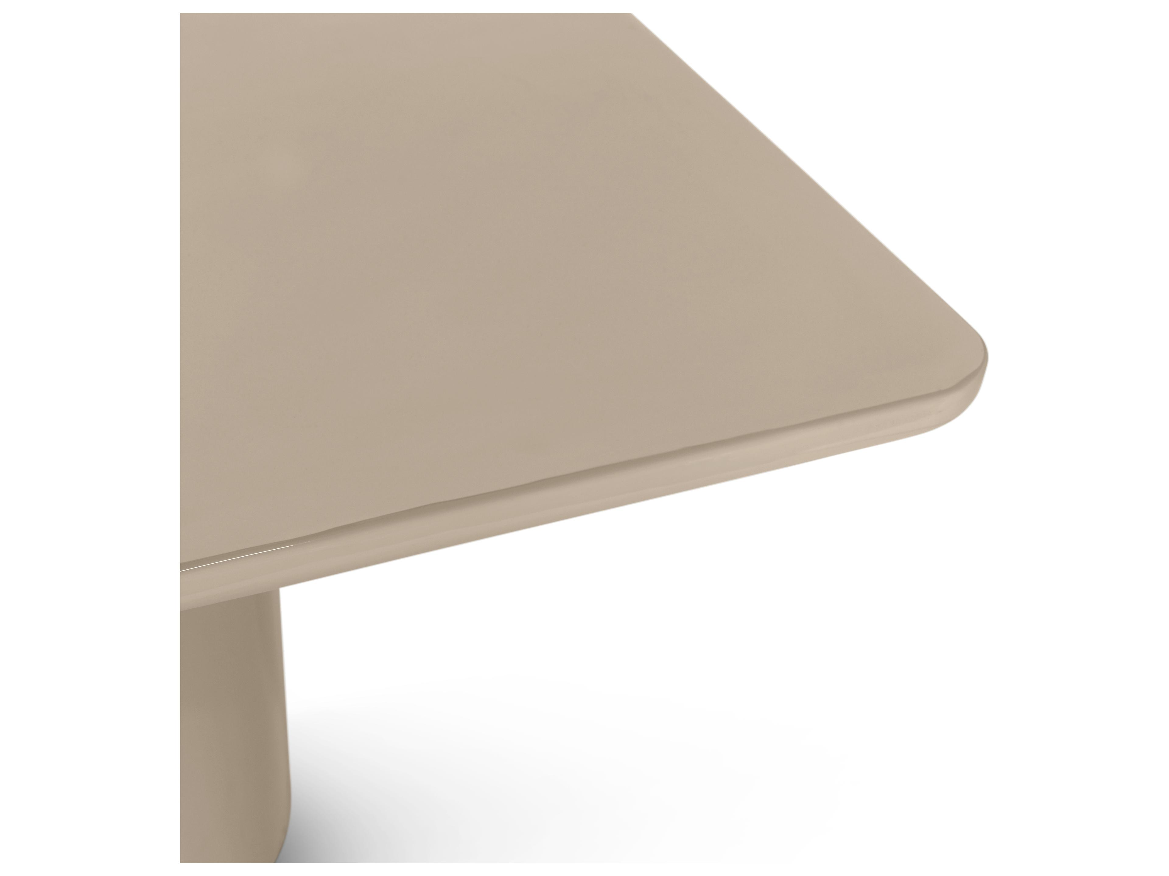 Urbia Alessia Square Metal Latte Taupe Coffee Table