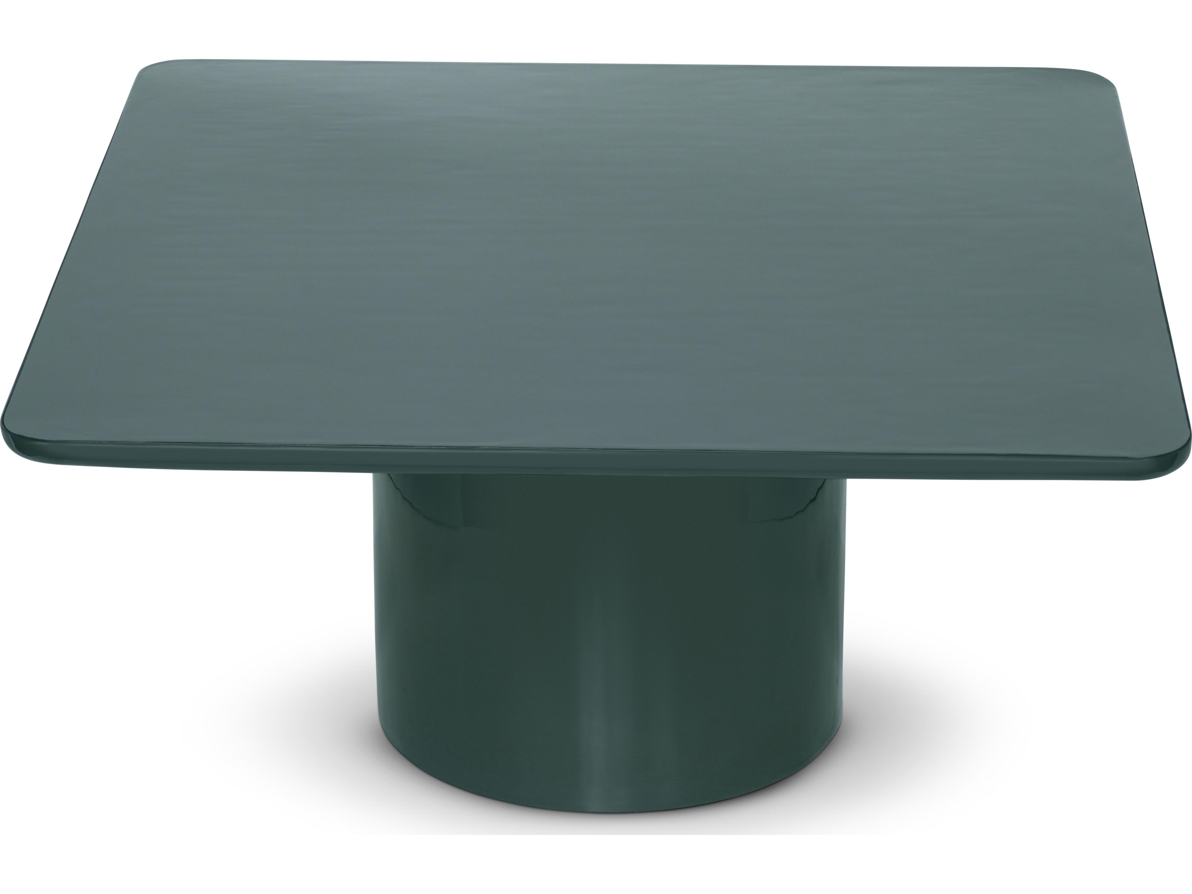 Urbia Alessia Square Metal Obsidian Green Coffee Table