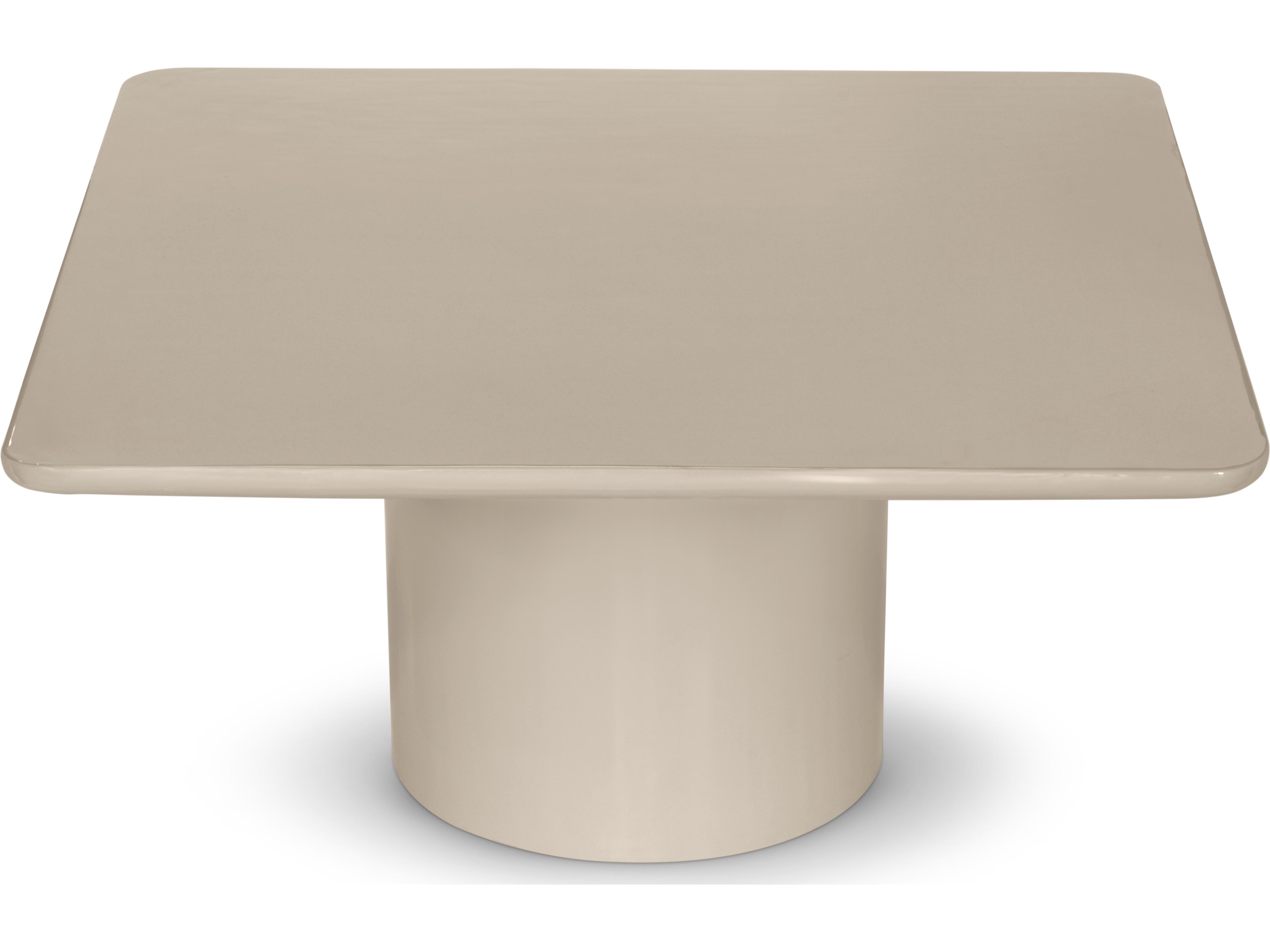 Urbia Alessia Square Metal Latte Taupe Coffee Table