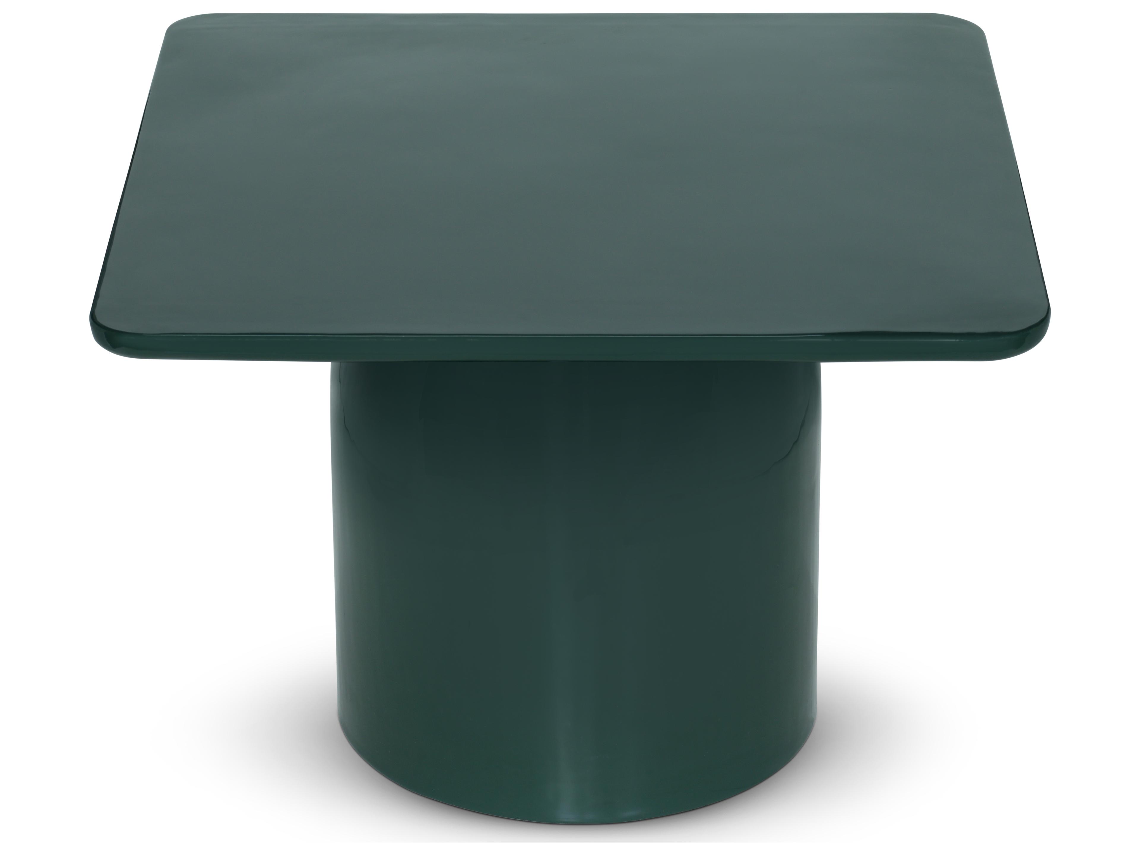 Urbia Alessia Square Metal Obsidian Green Coffee Table
