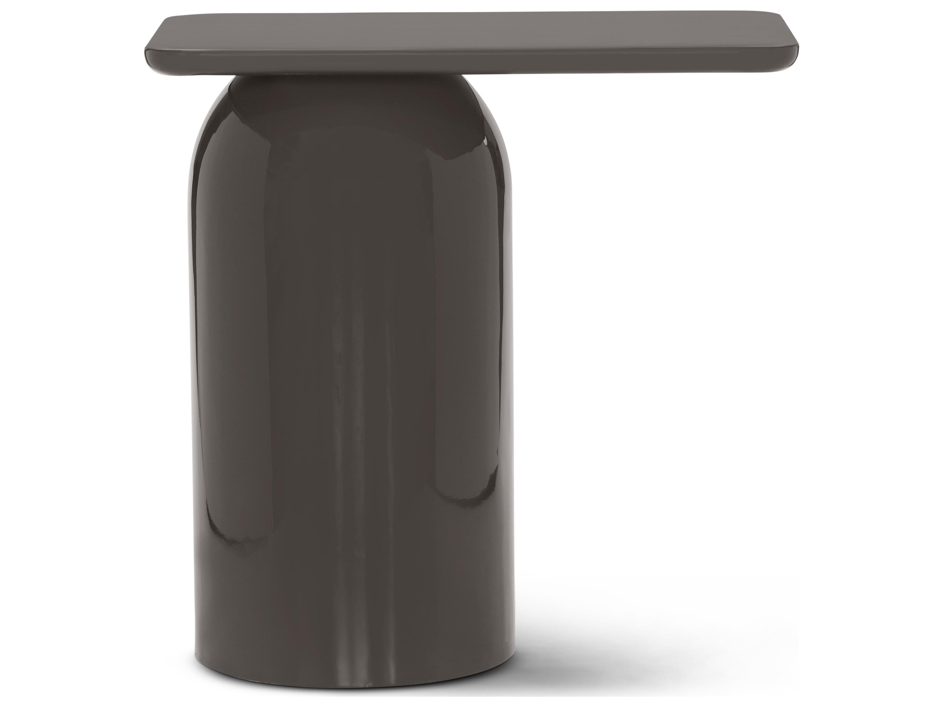 Urbia Alessia Rectangular Metal Deep Umber Brown End Table