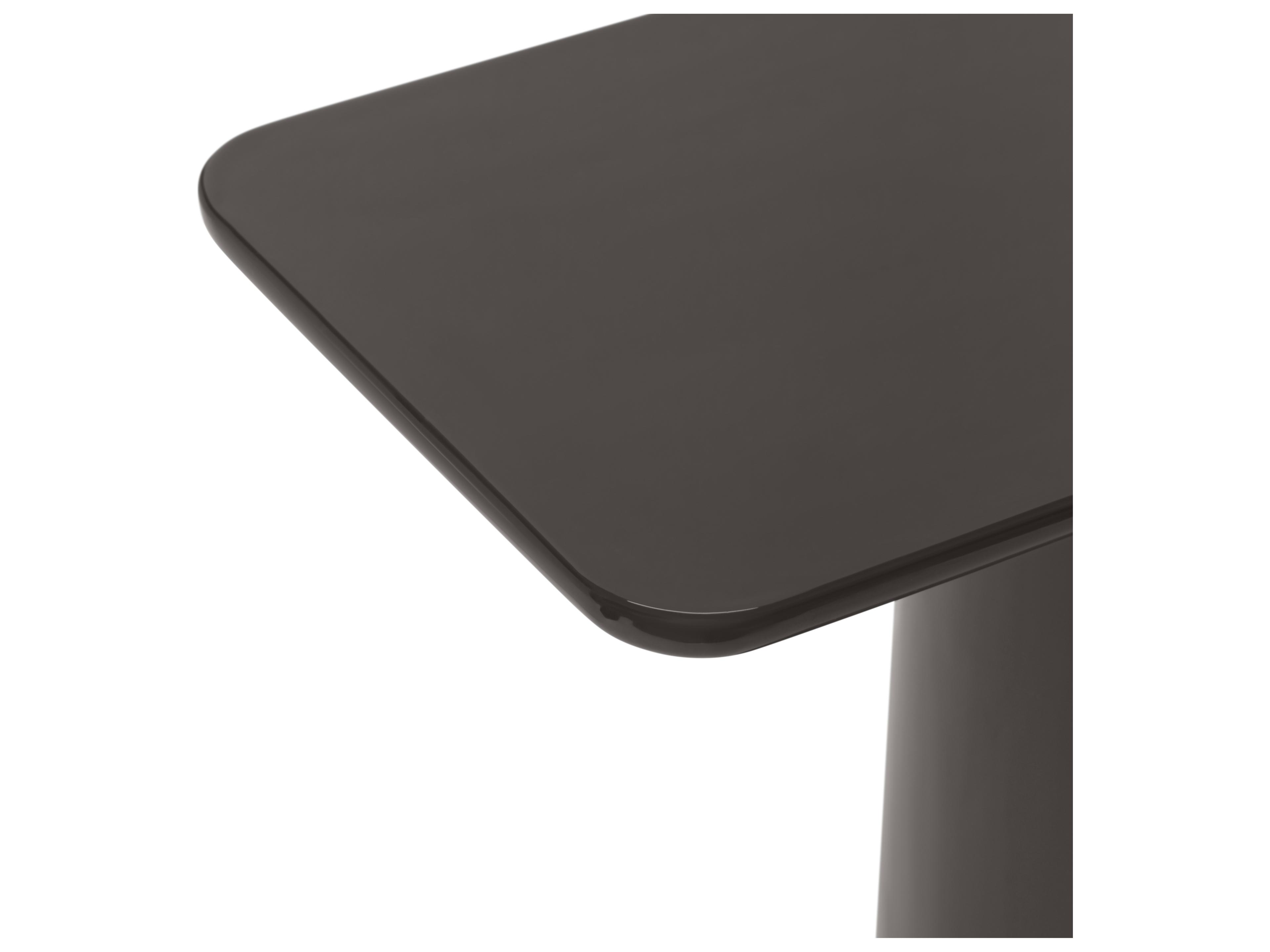 Urbia Alessia Rectangular Metal Deep Umber Brown End Table