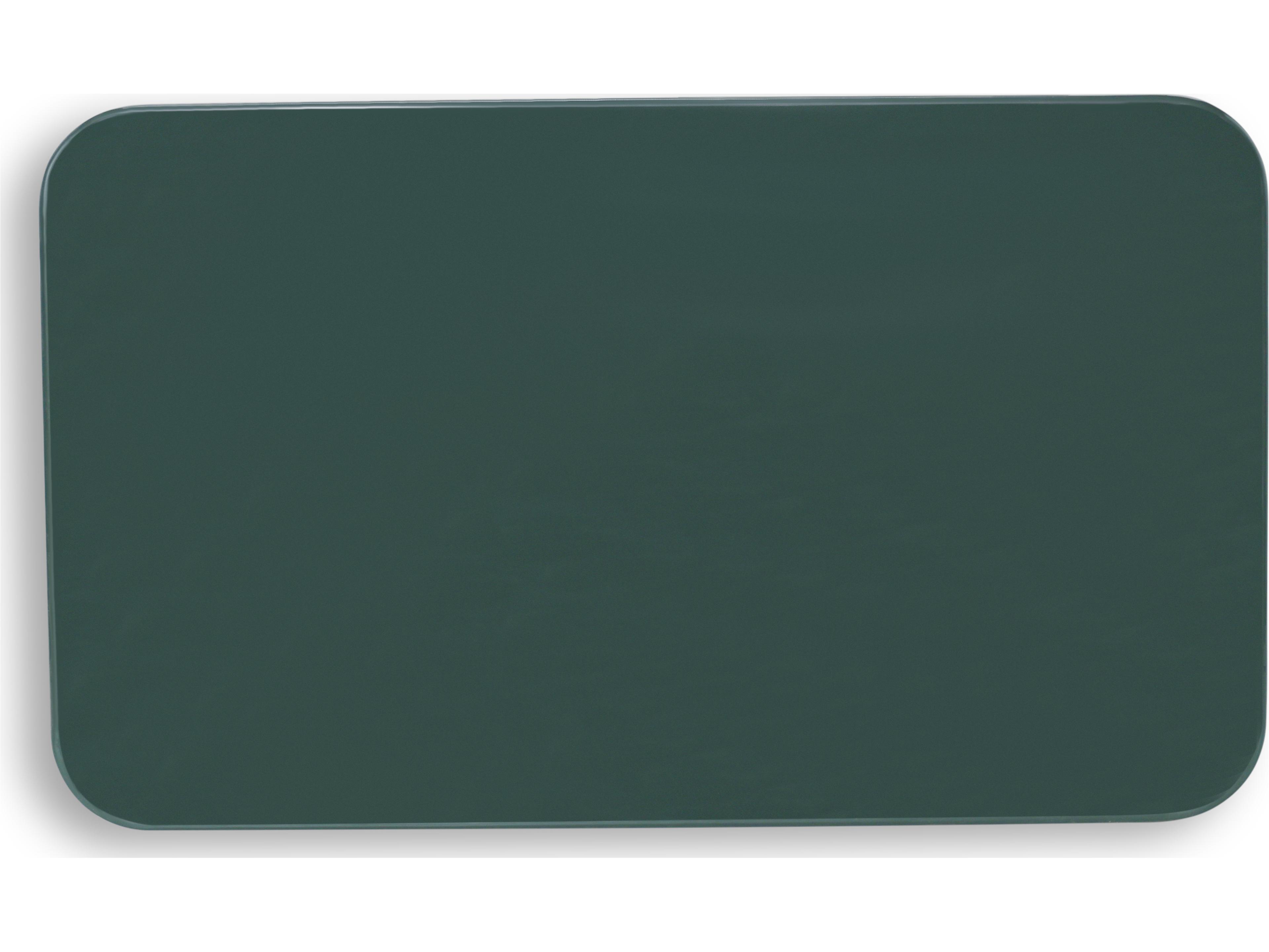 Urbia Alessia Rectangular Metal Obsidian Green End Table